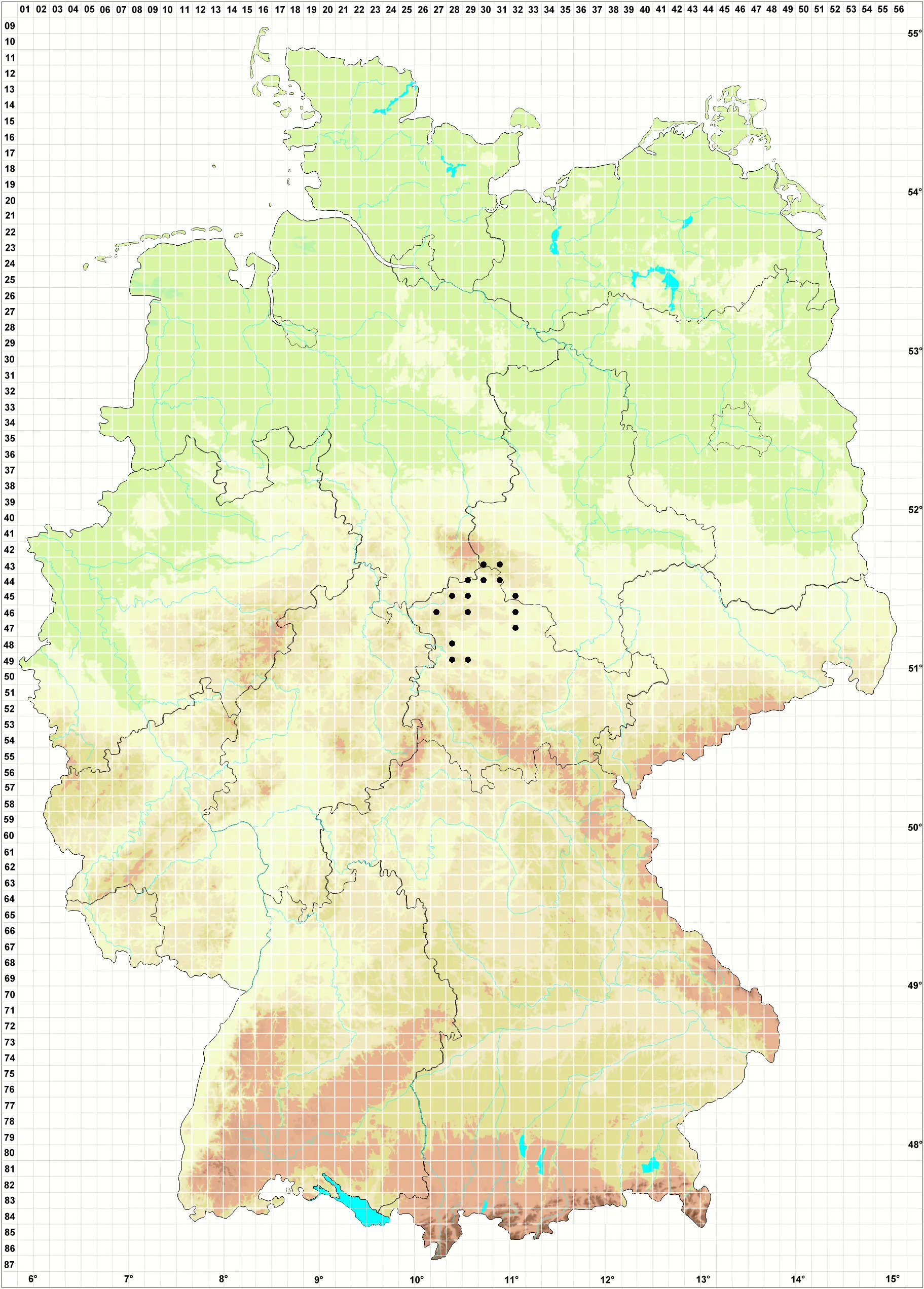 Karte Privatherbarium J. Eckstein