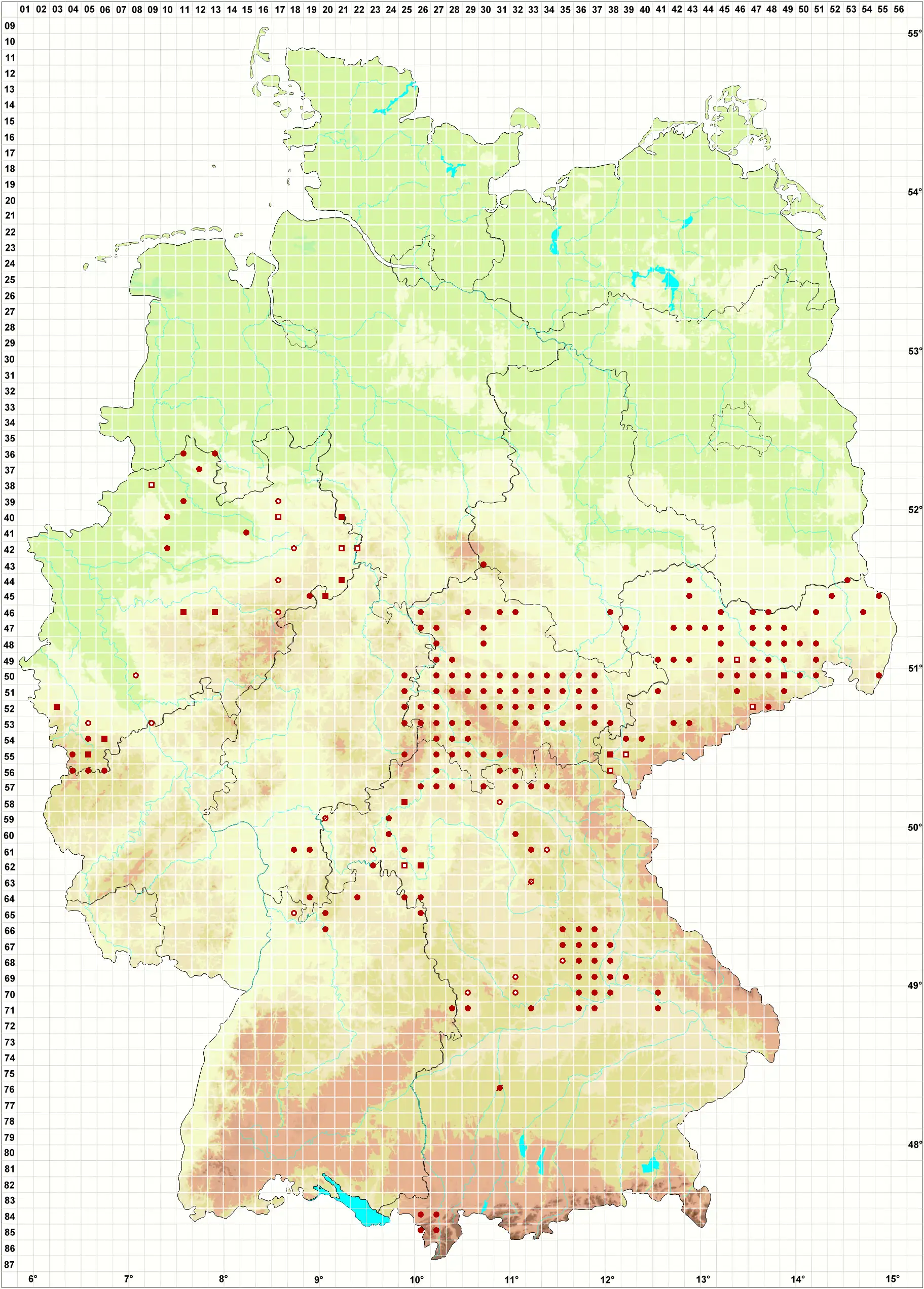 Verbreitungskarte