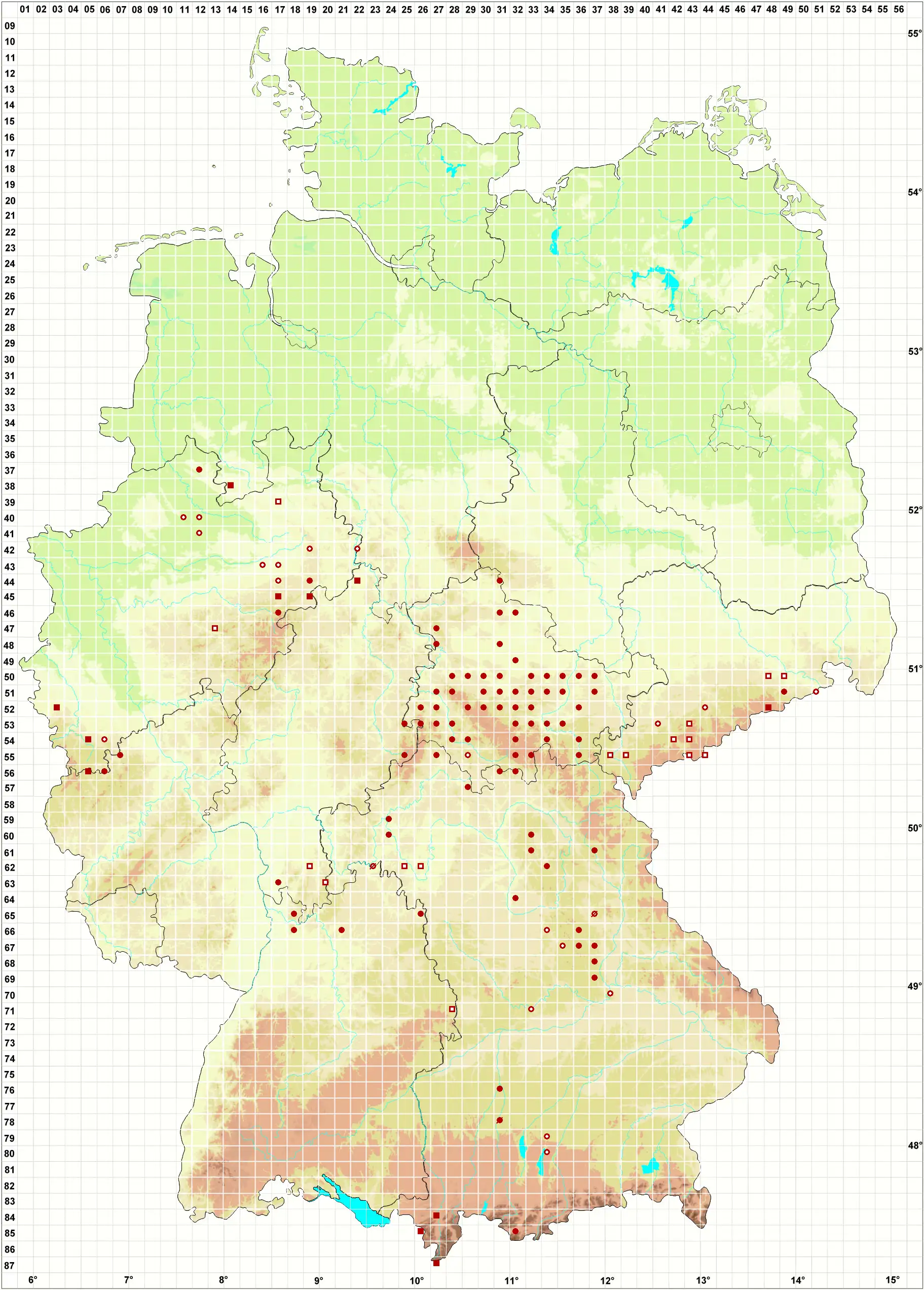 Verbreitungskarte