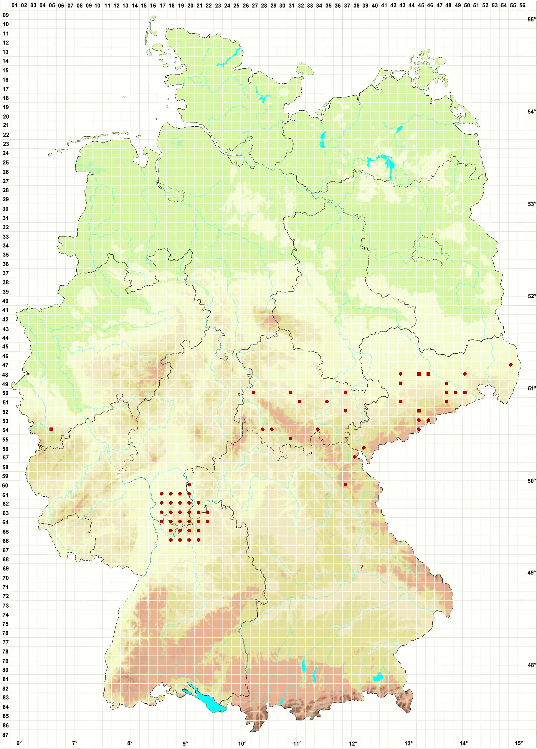 Verbreitungskarte