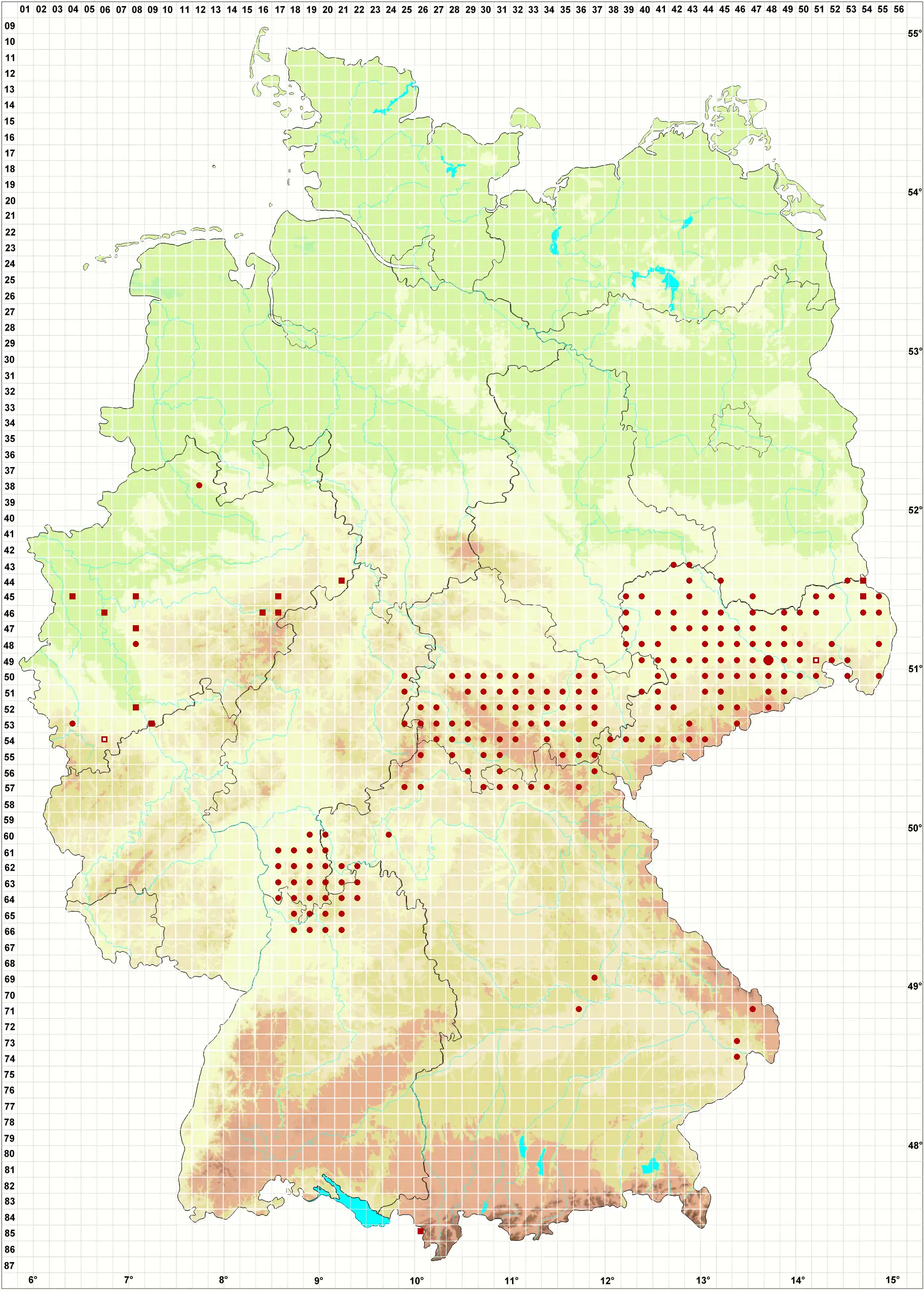 Verbreitungskarte