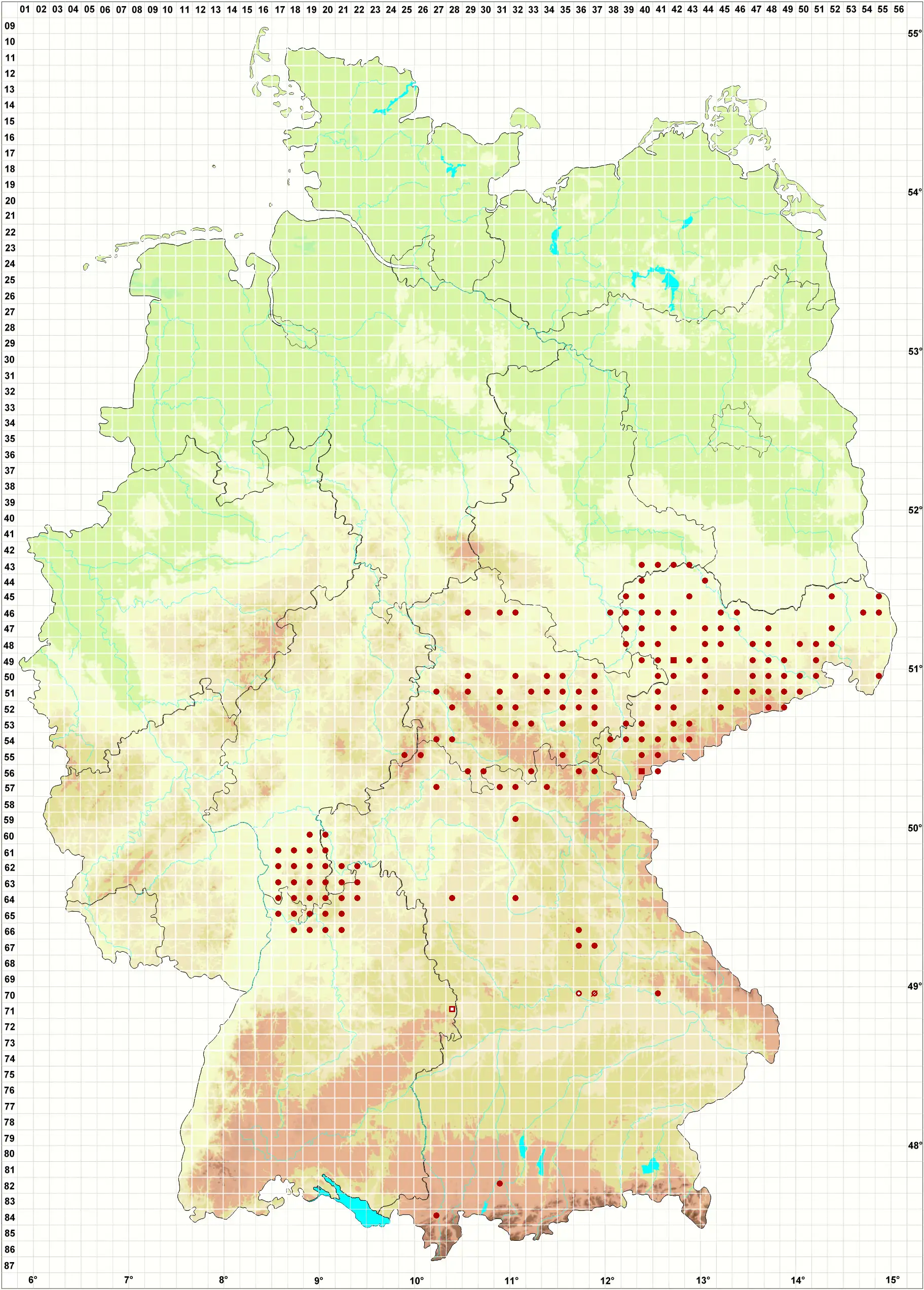 Verbreitungskarte
