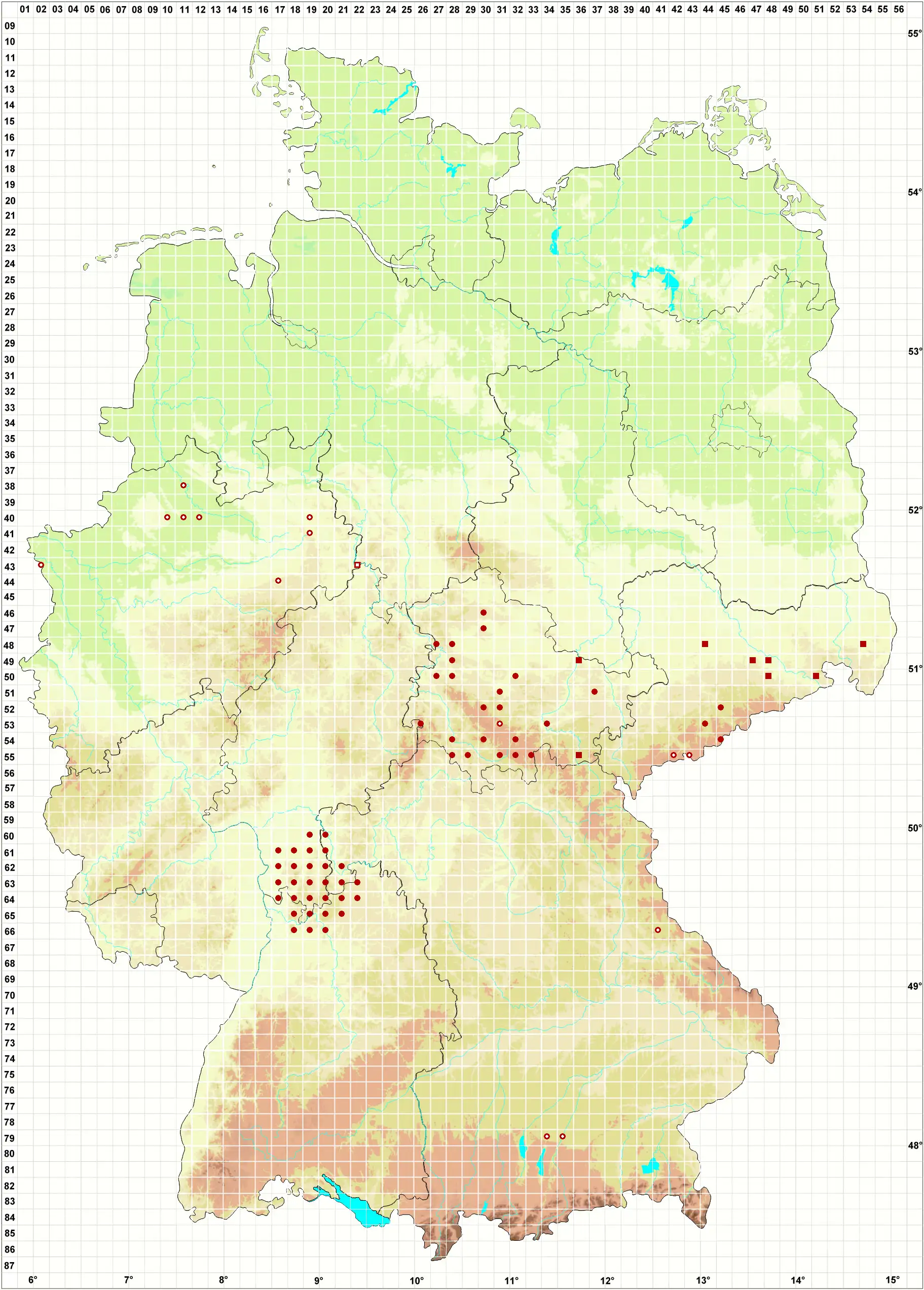 Verbreitungskarte