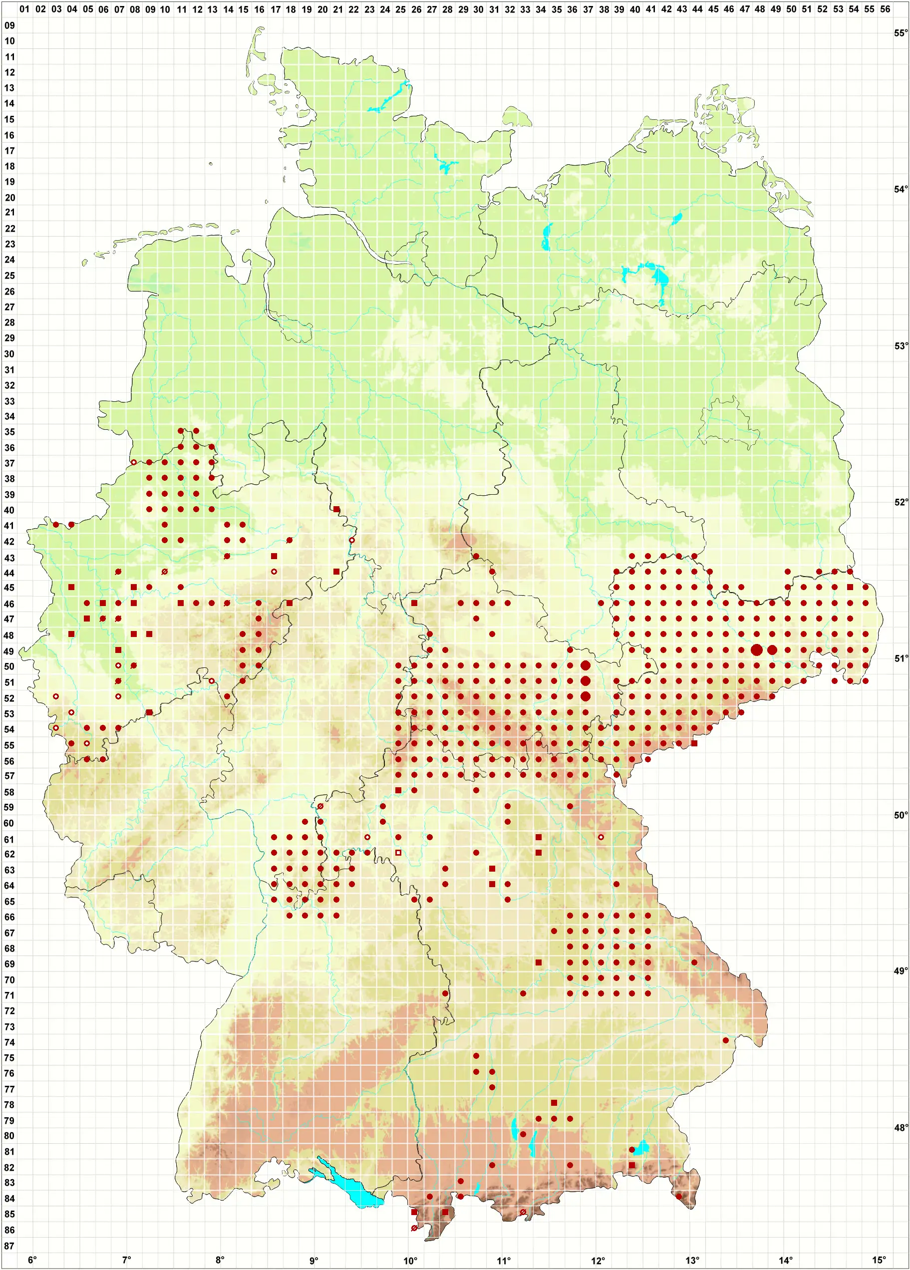 Verbreitungskarte