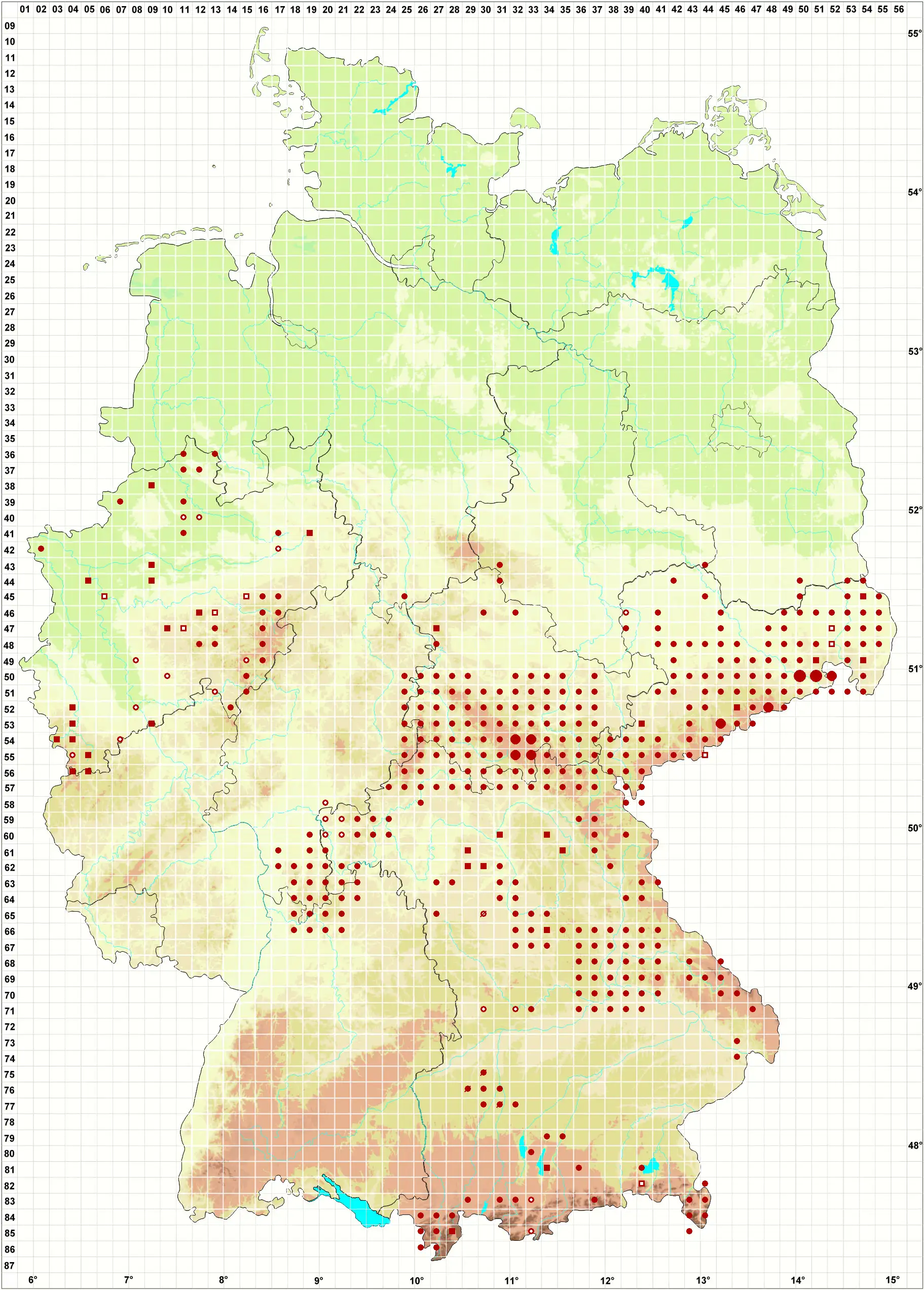 Verbreitungskarte