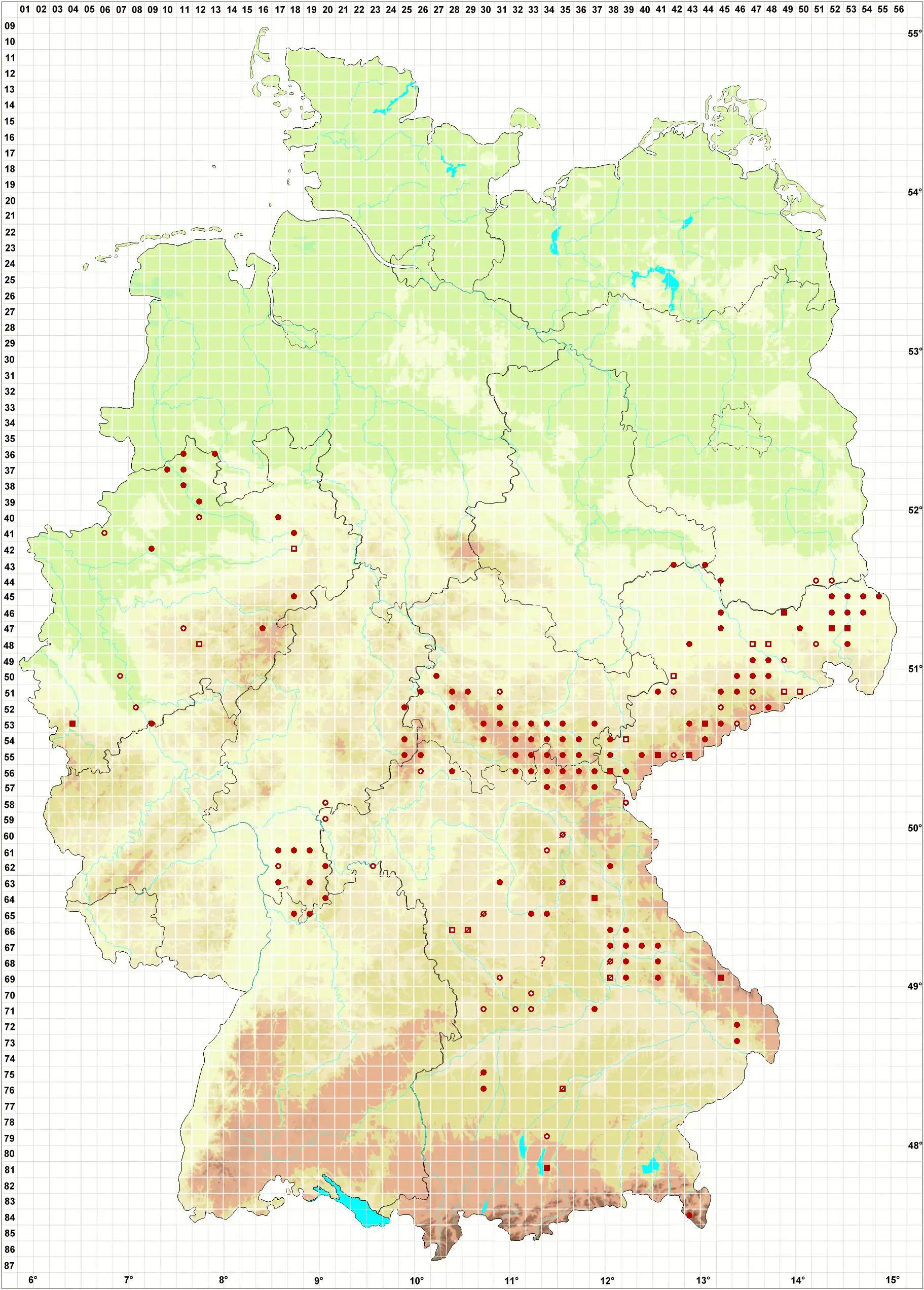 Verbreitungskarte