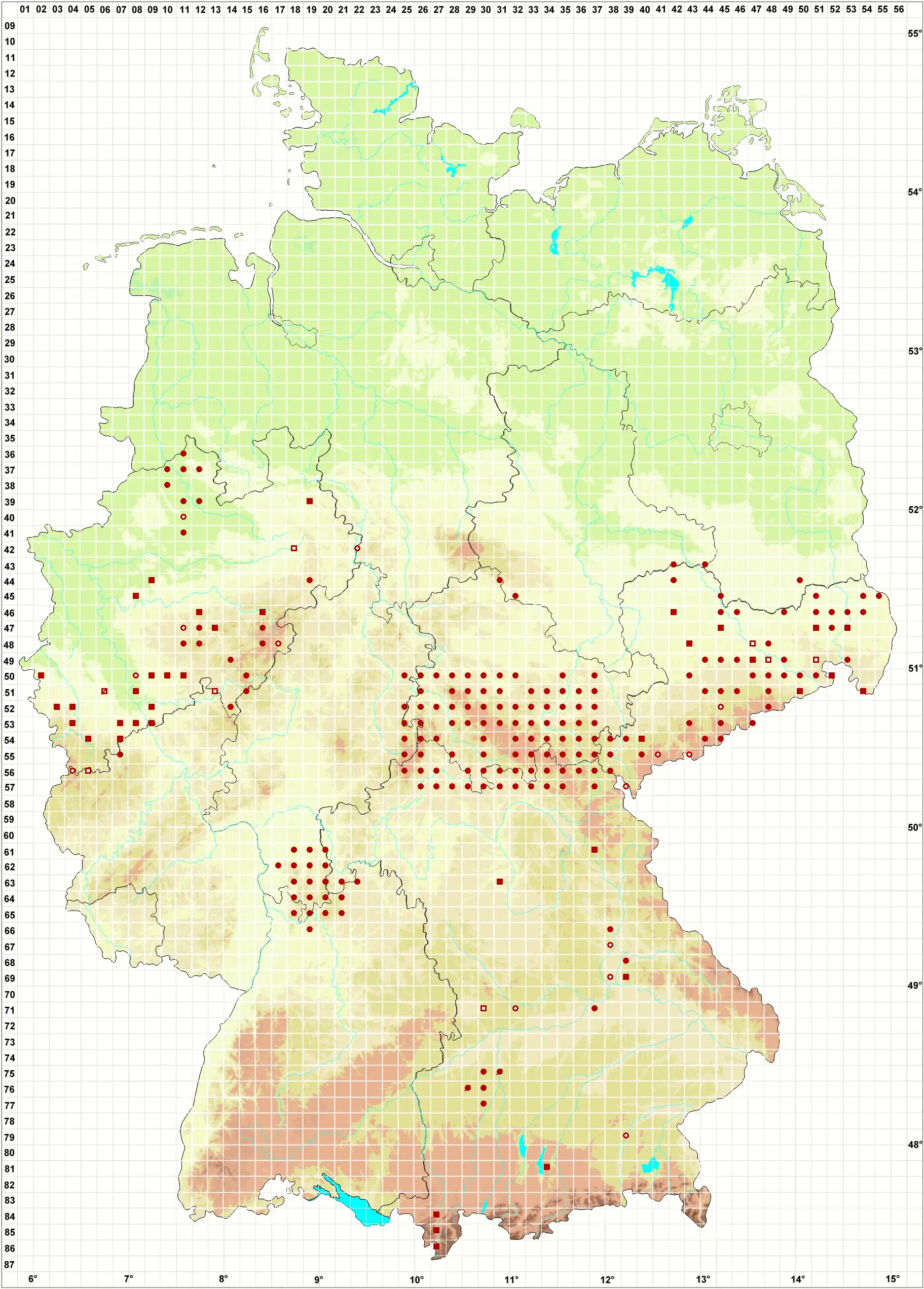 Verbreitungskarte