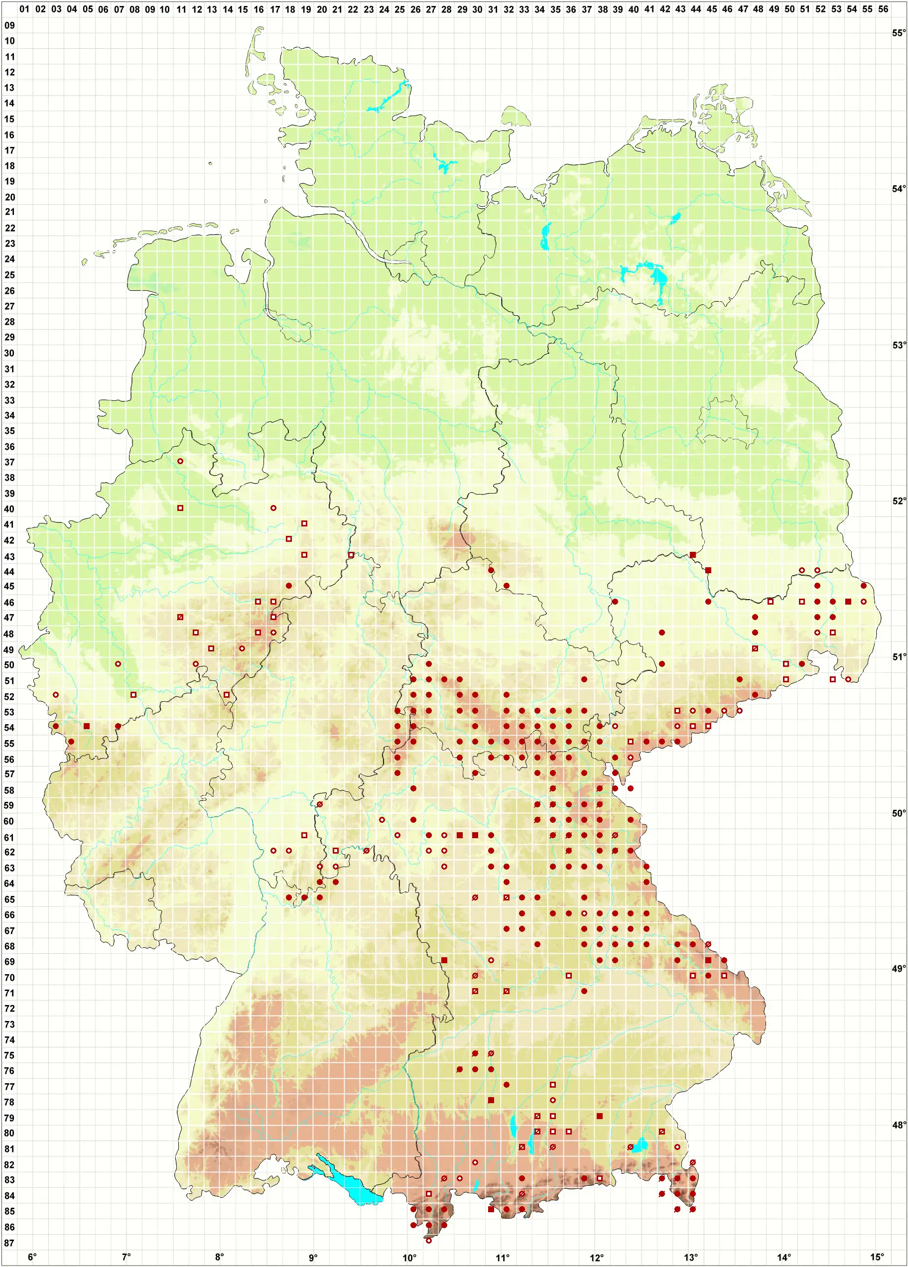 Verbreitungskarte