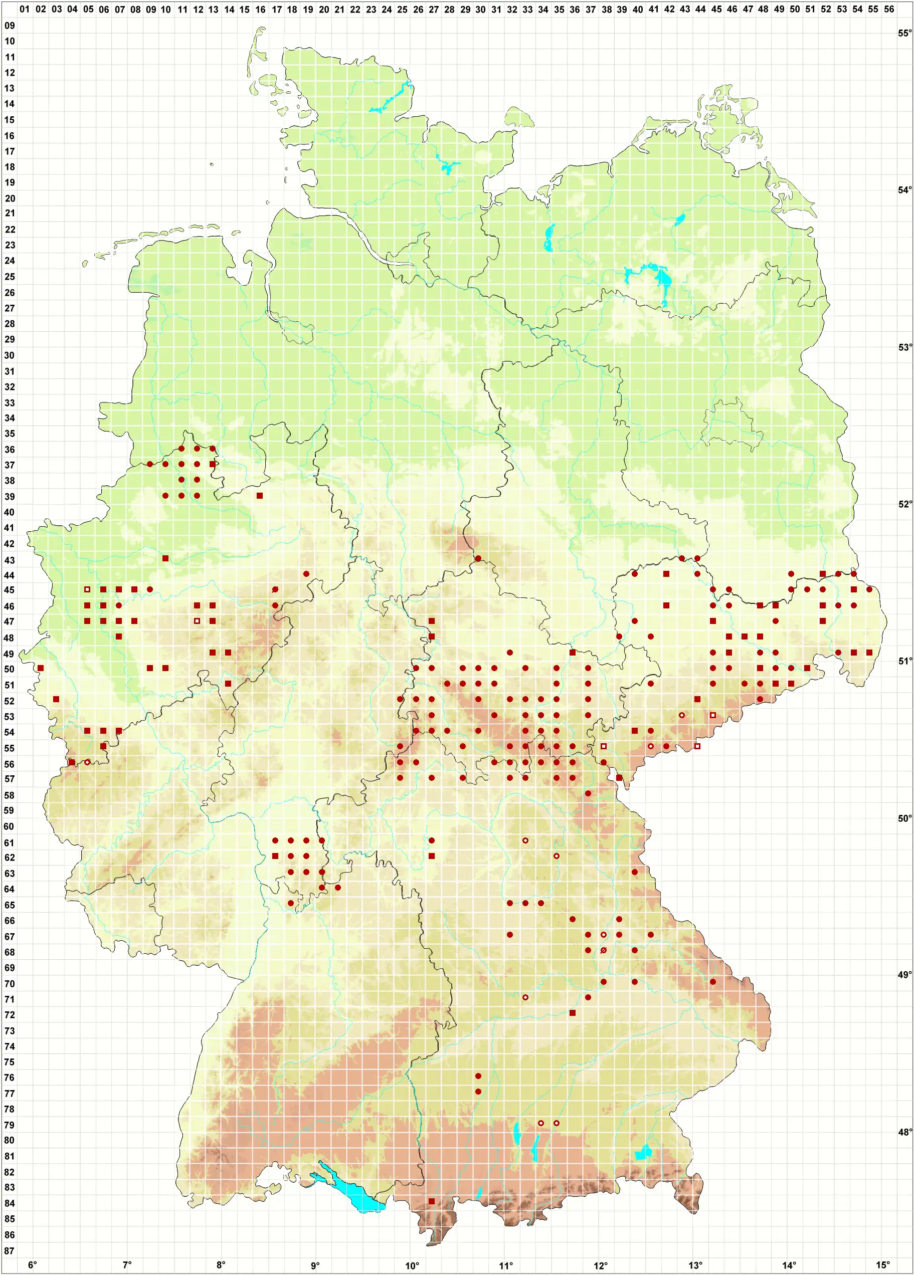 Verbreitungskarte