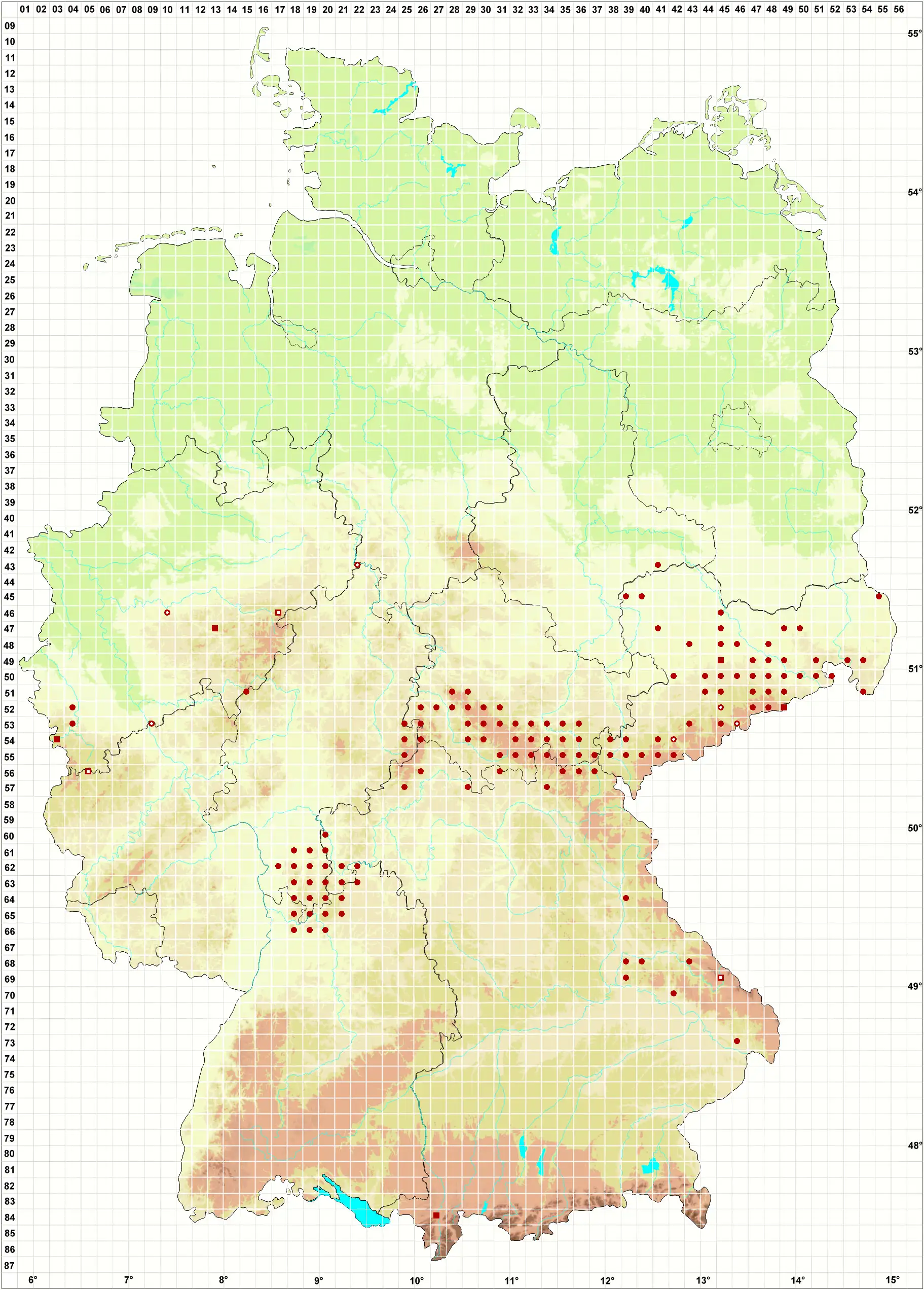Verbreitungskarte