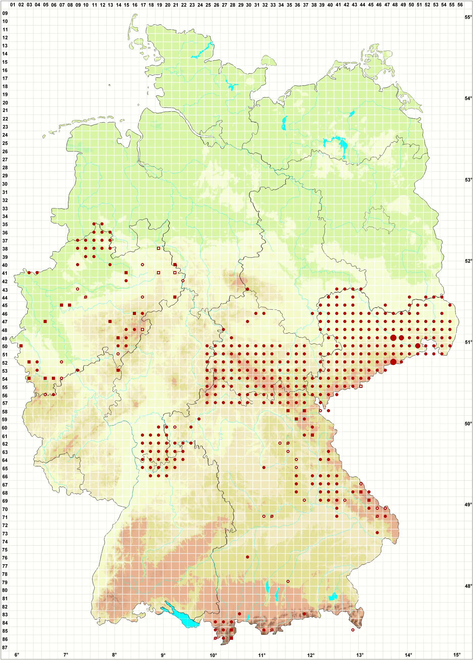 Verbreitungskarte