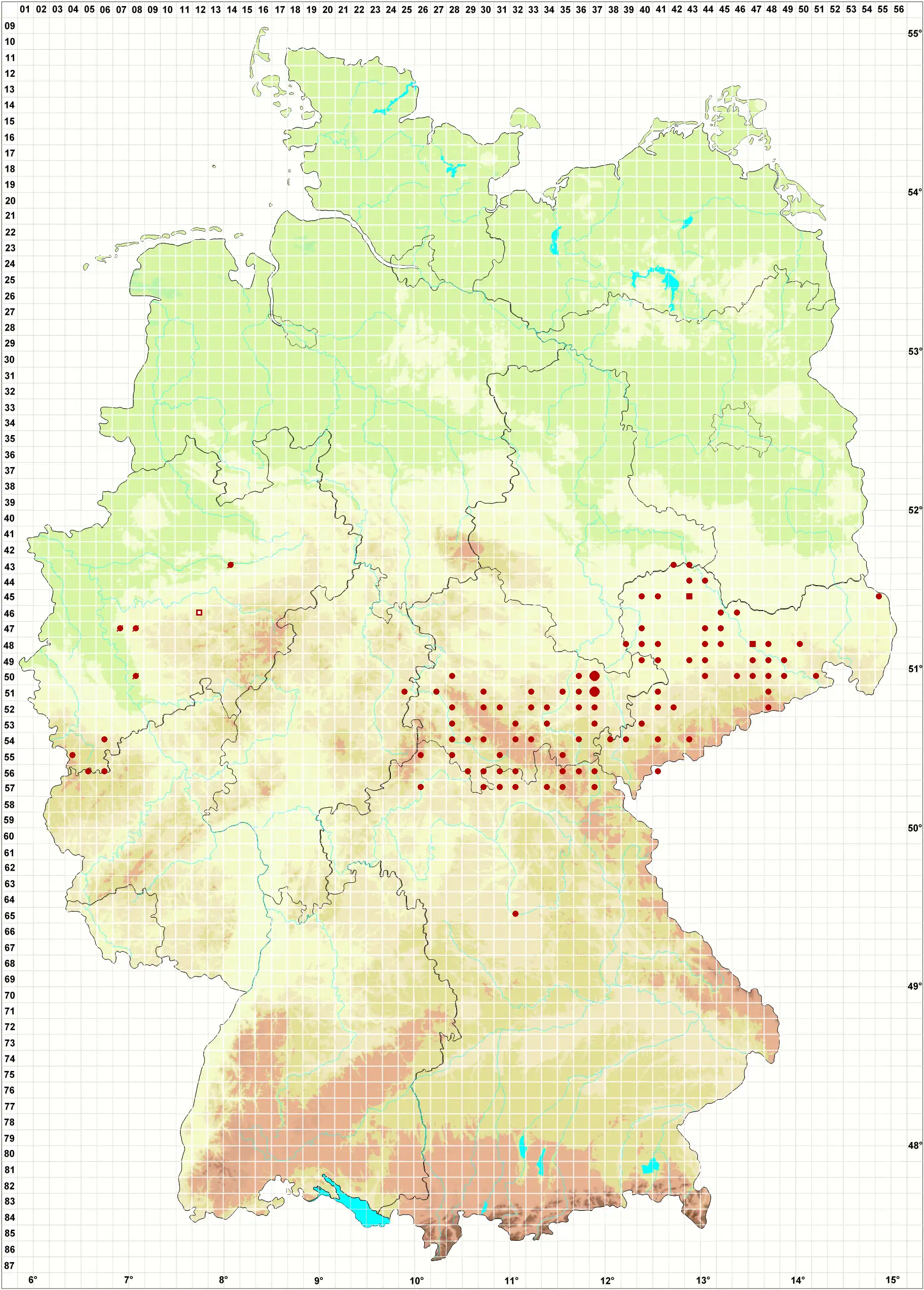 Verbreitungskarte