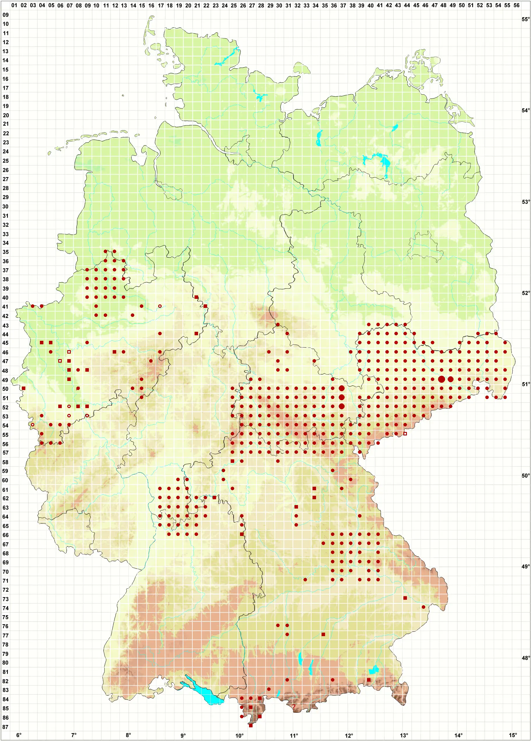 Verbreitungskarte