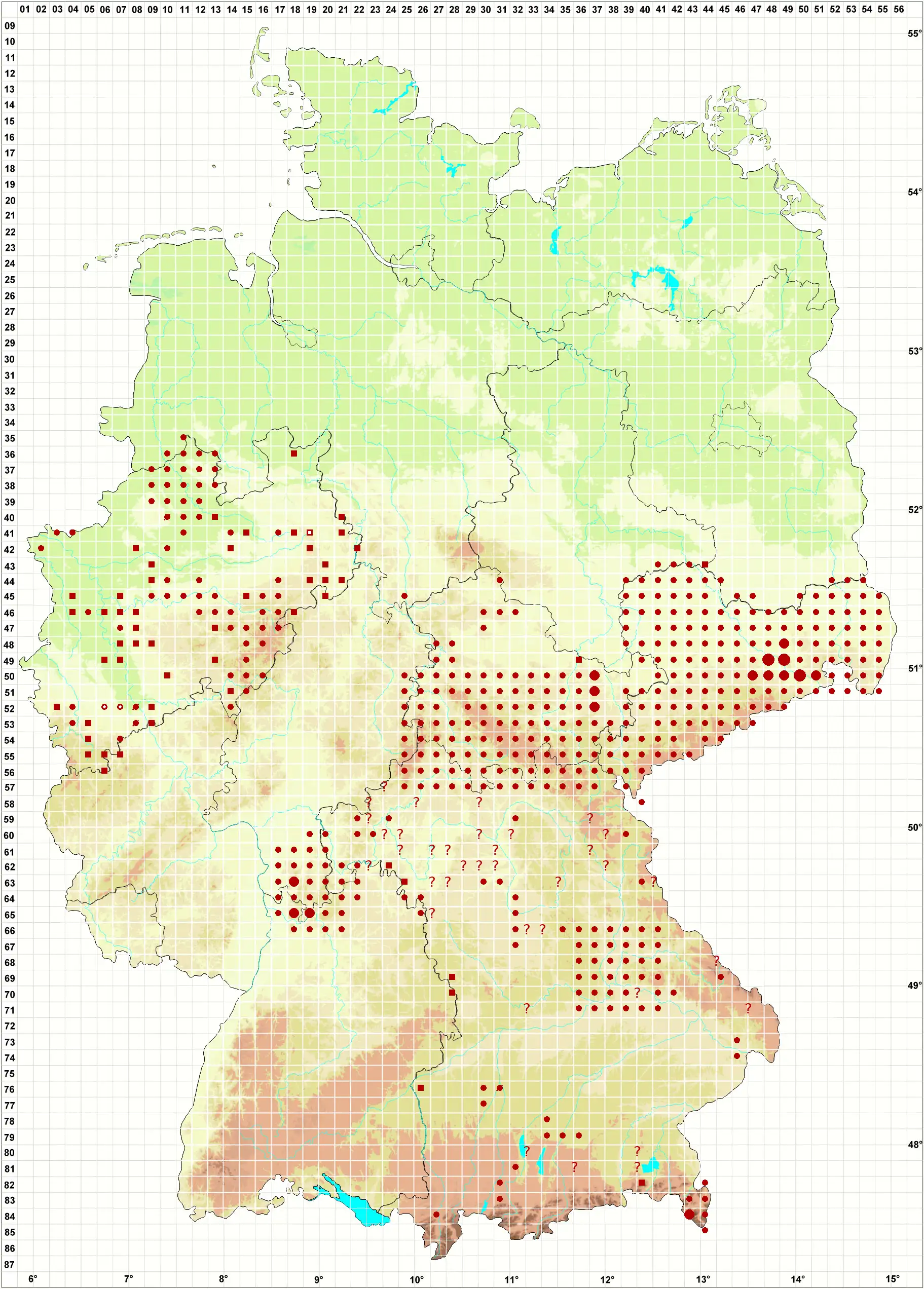 Verbreitungskarte