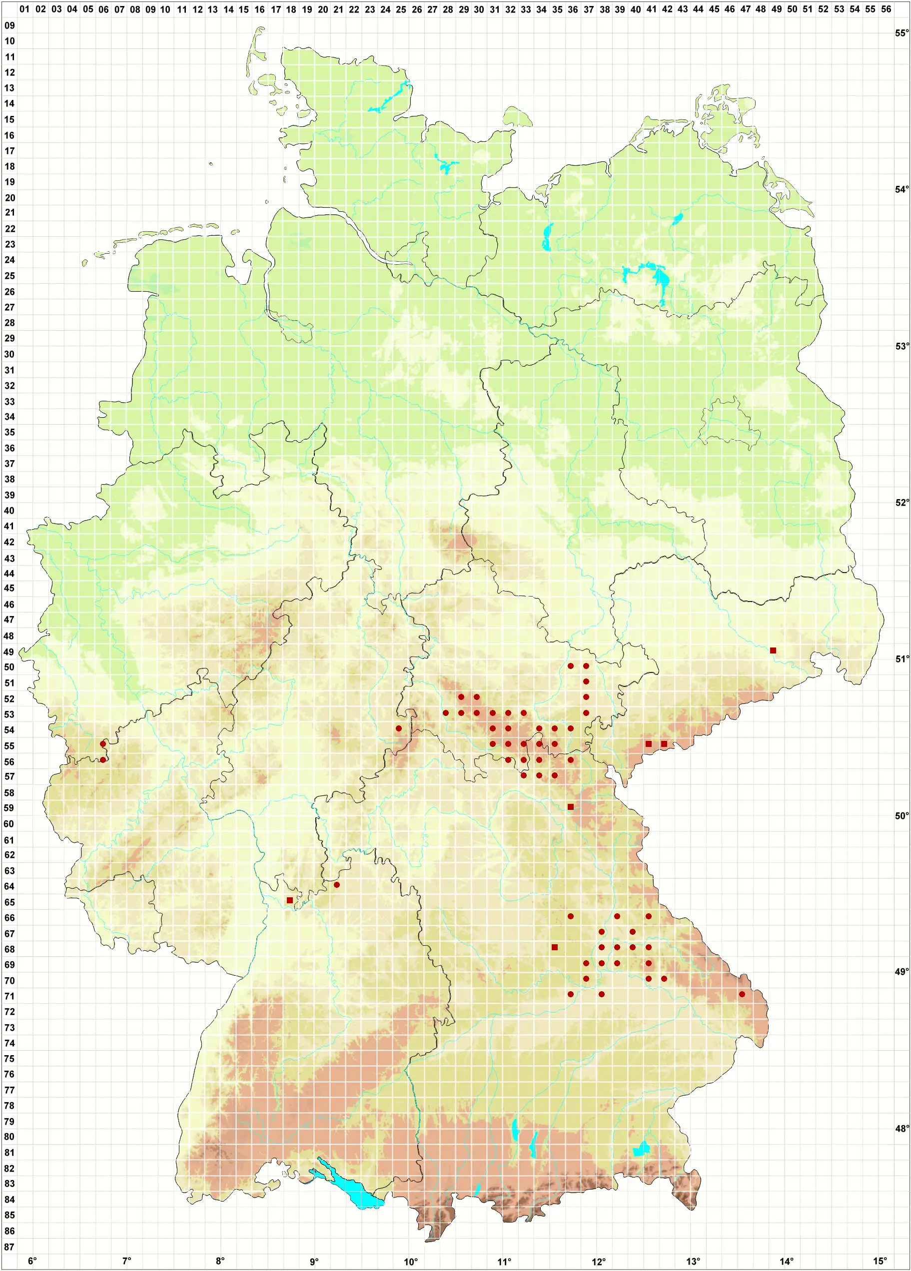 Verbreitungskarte