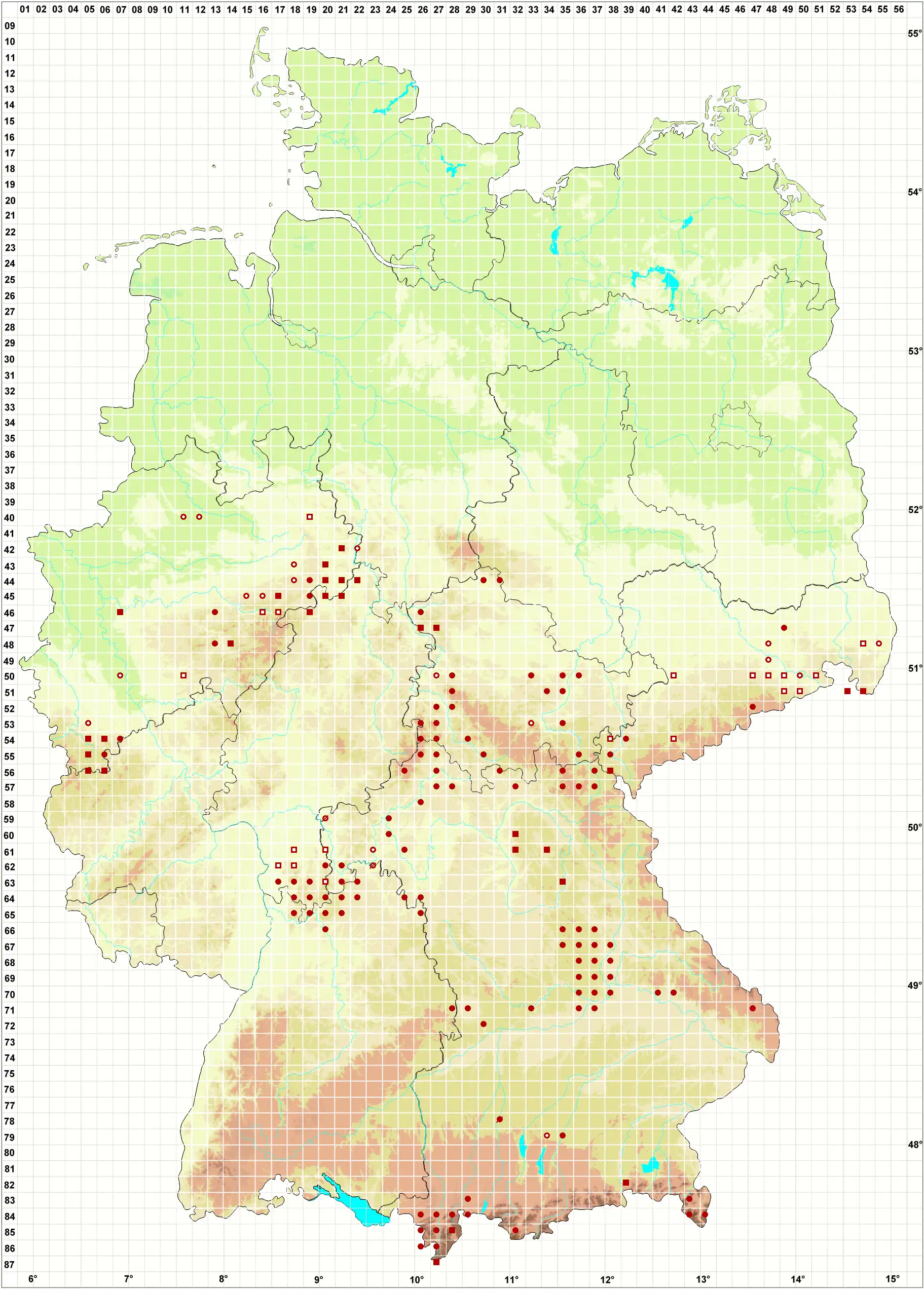 Verbreitungskarte