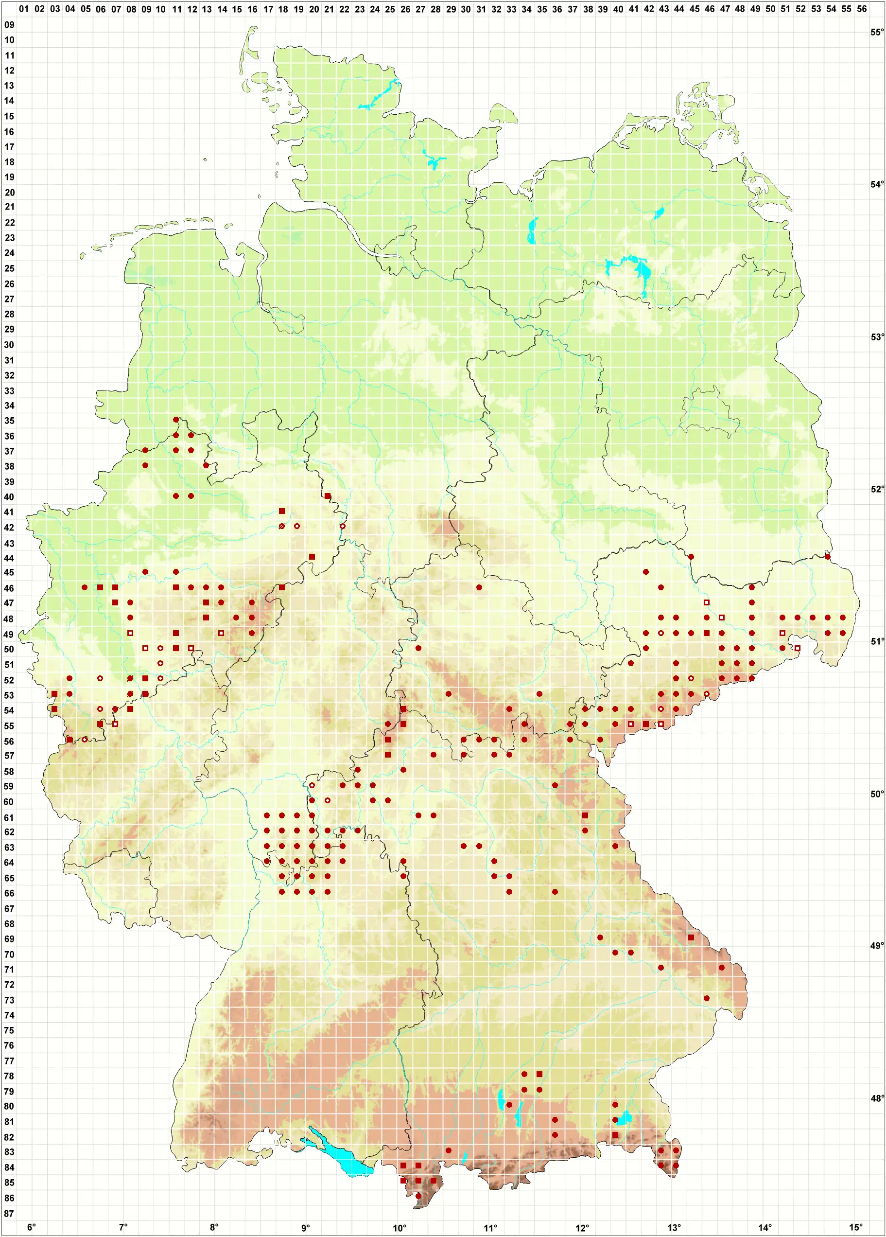 Verbreitungskarte