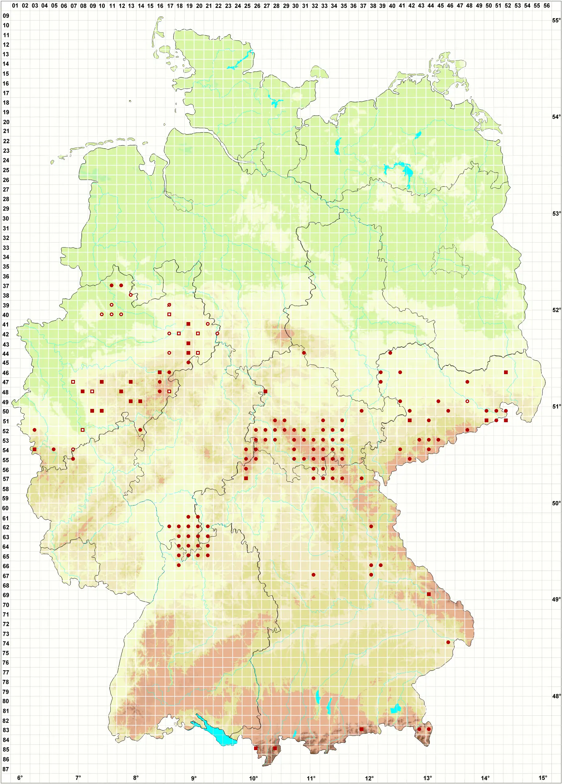 Verbreitungskarte