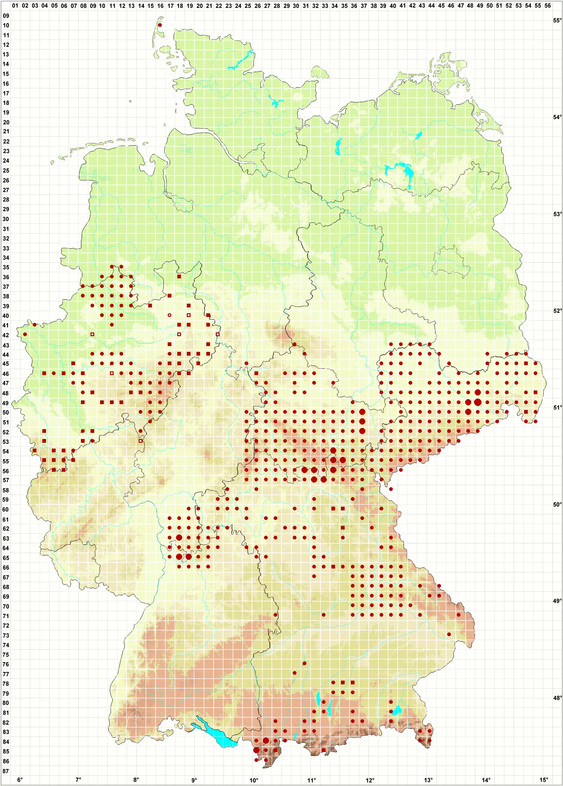 Verbreitungskarte
