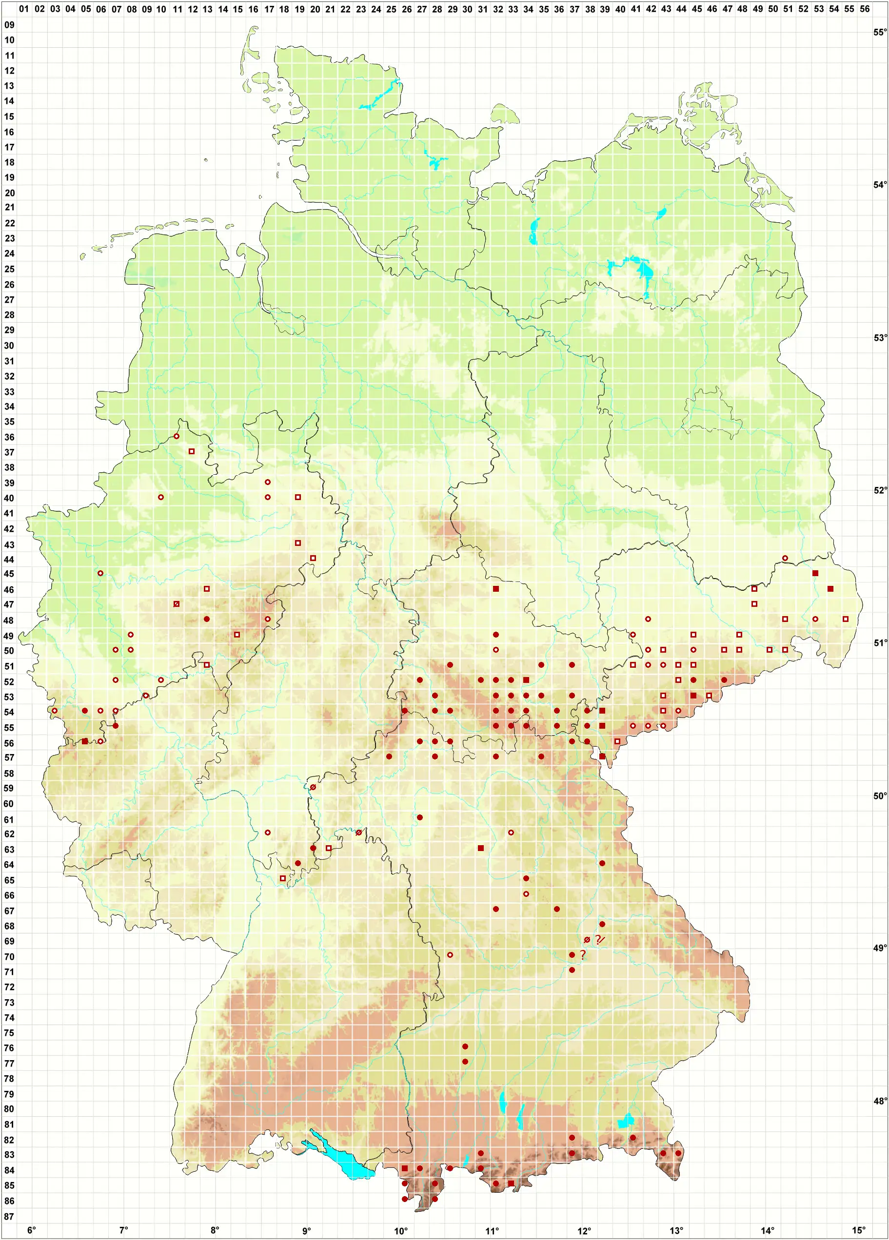 Verbreitungskarte