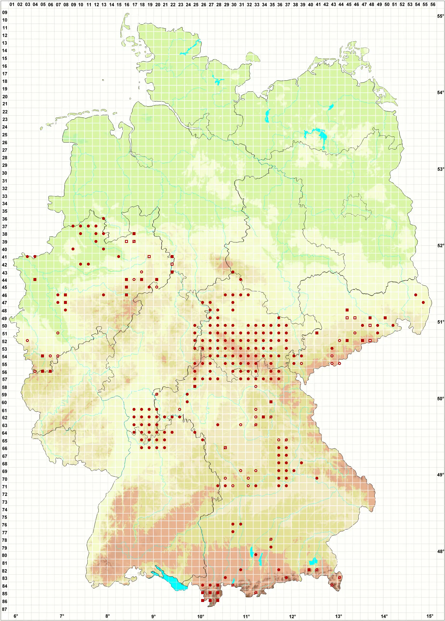 Verbreitungskarte