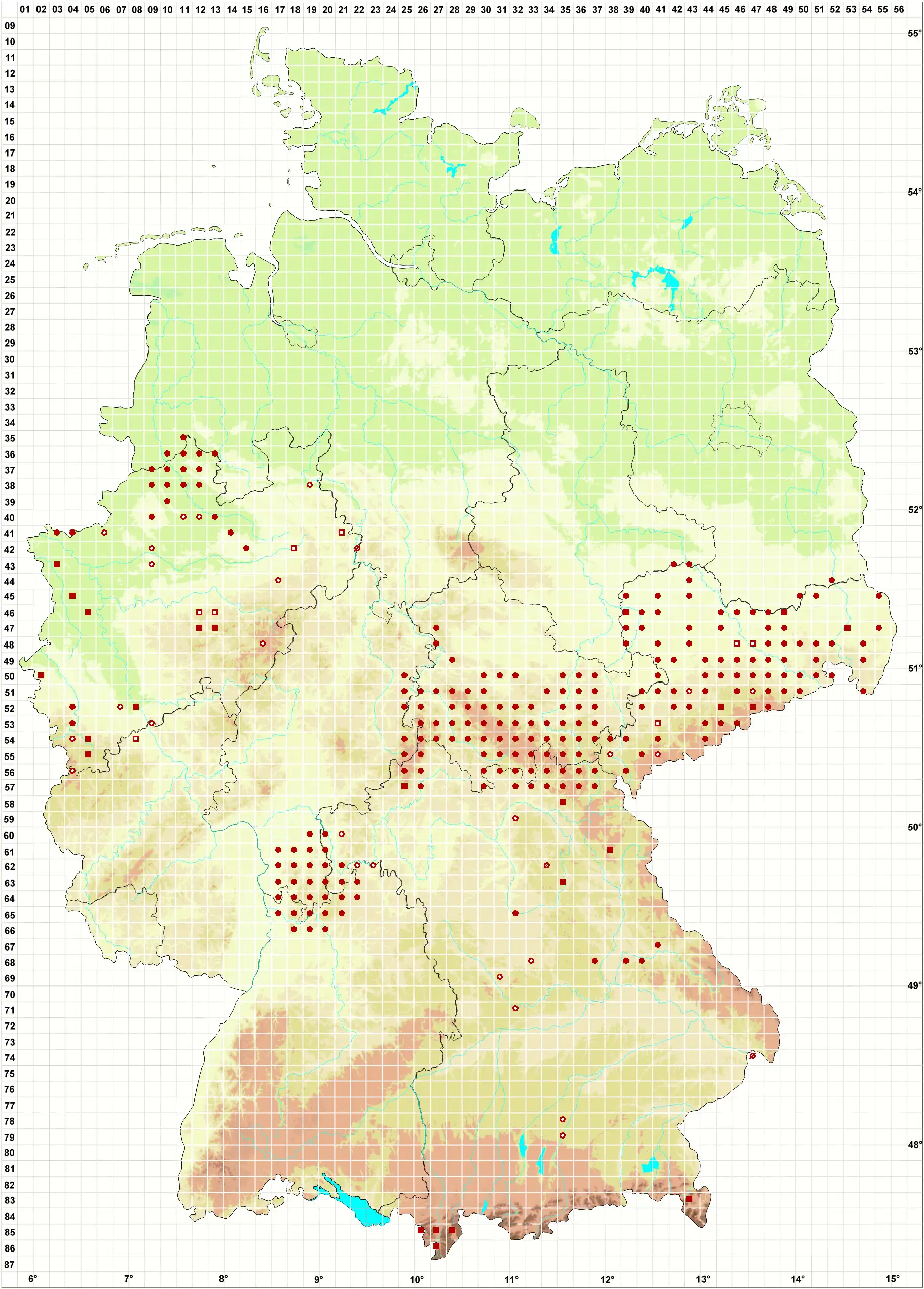 Verbreitungskarte