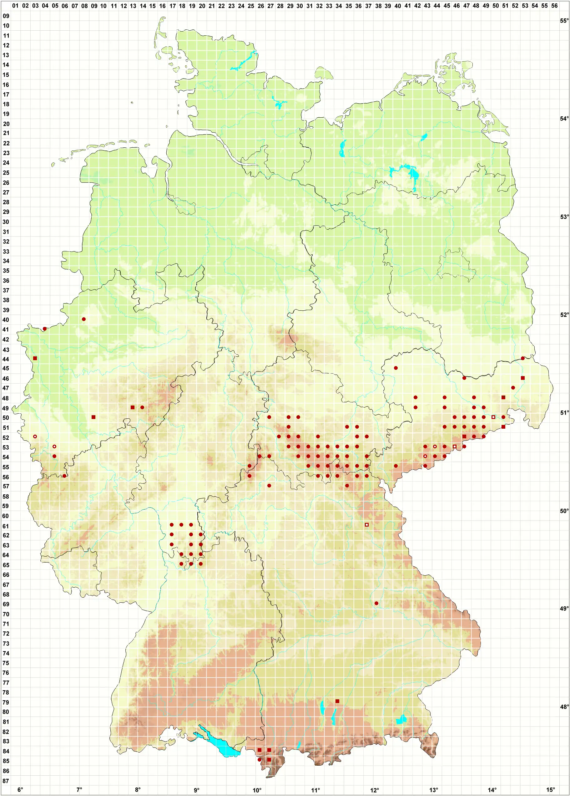 Verbreitungskarte