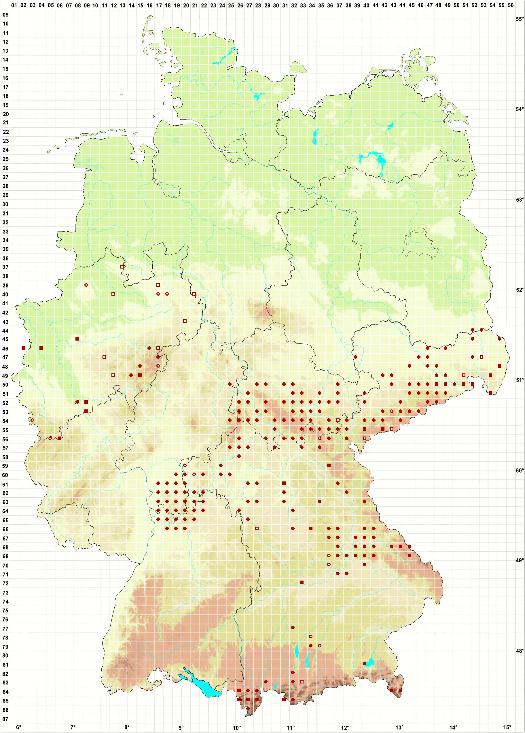 Verbreitungskarte