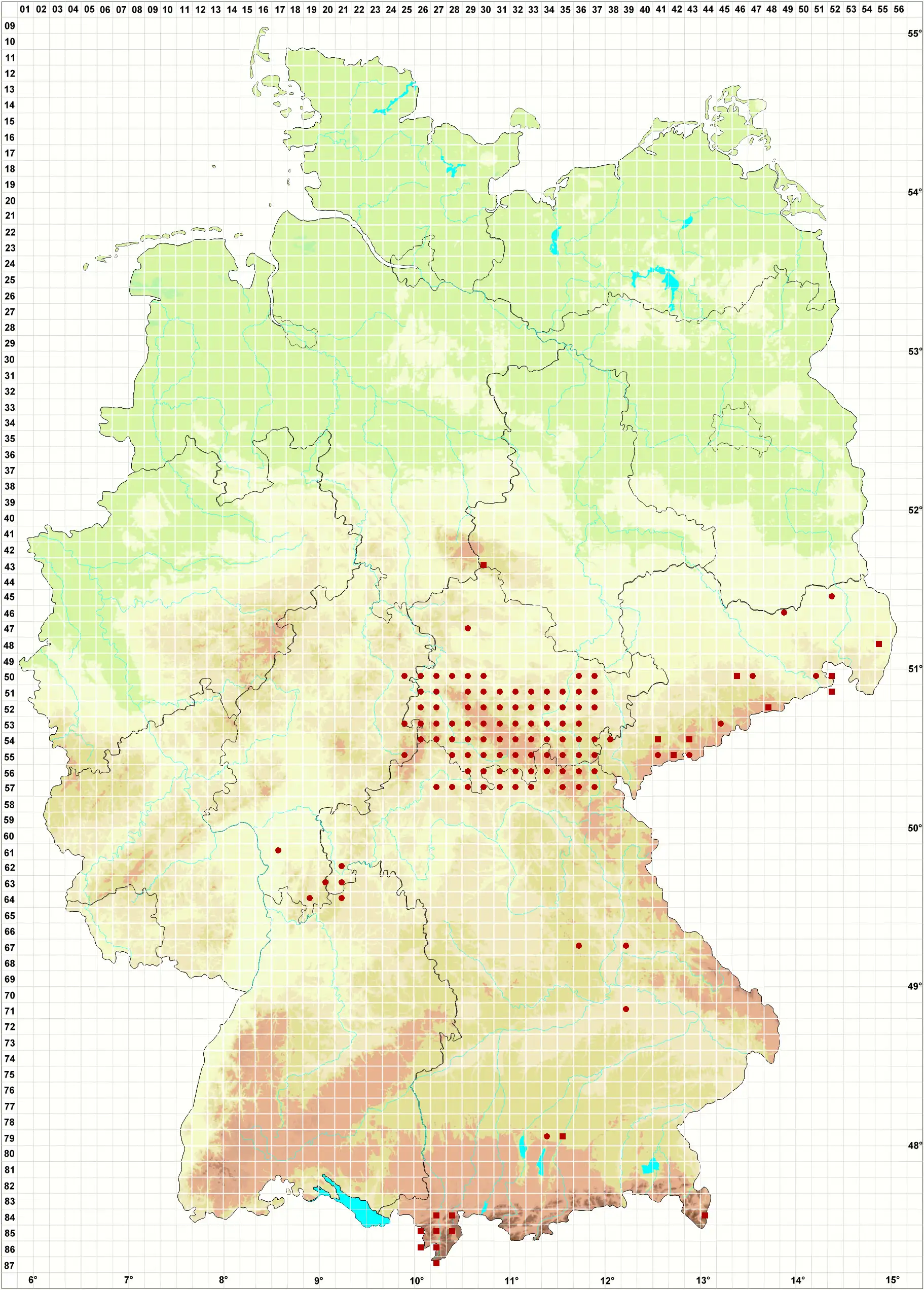 Verbreitungskarte