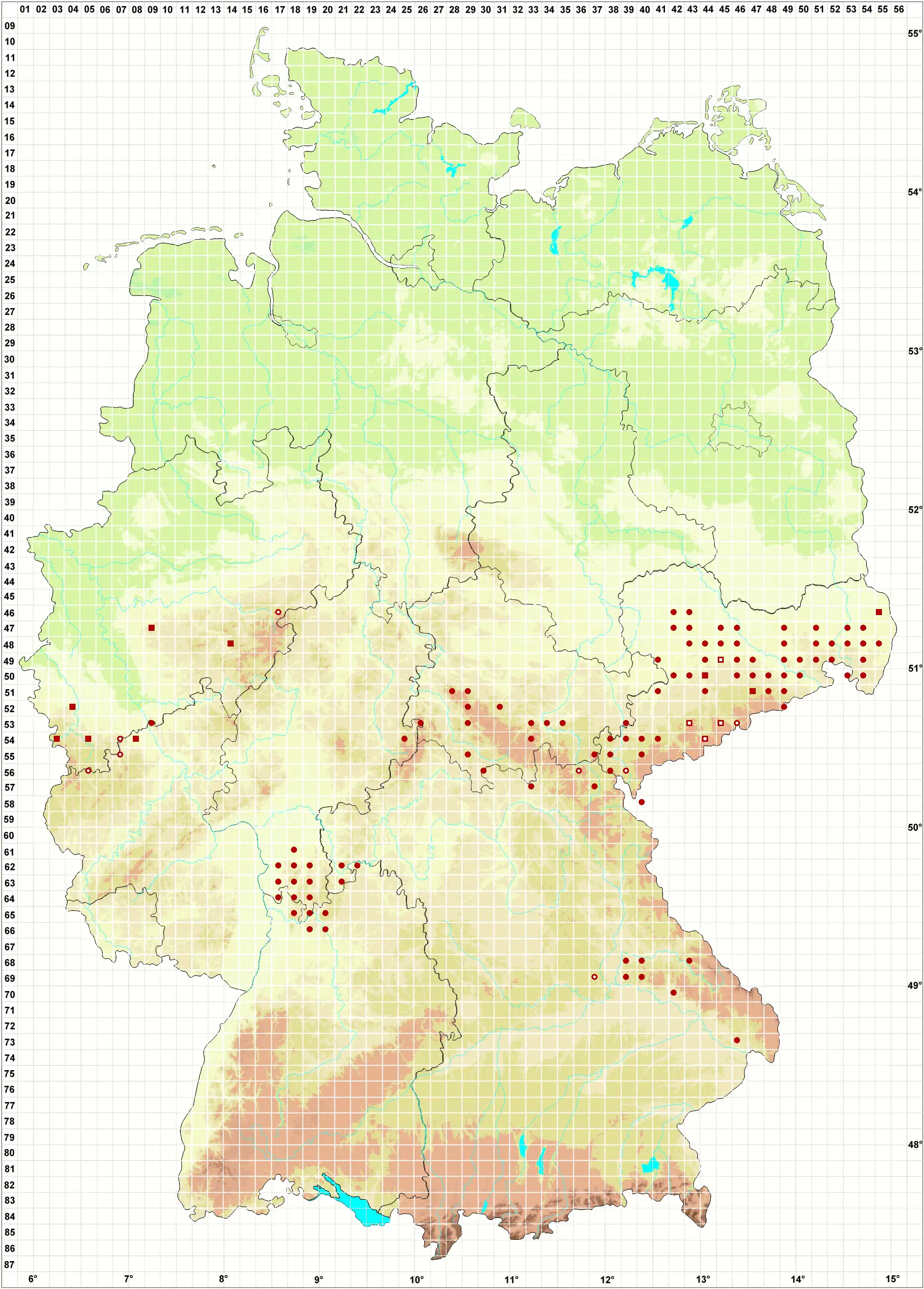 Verbreitungskarte