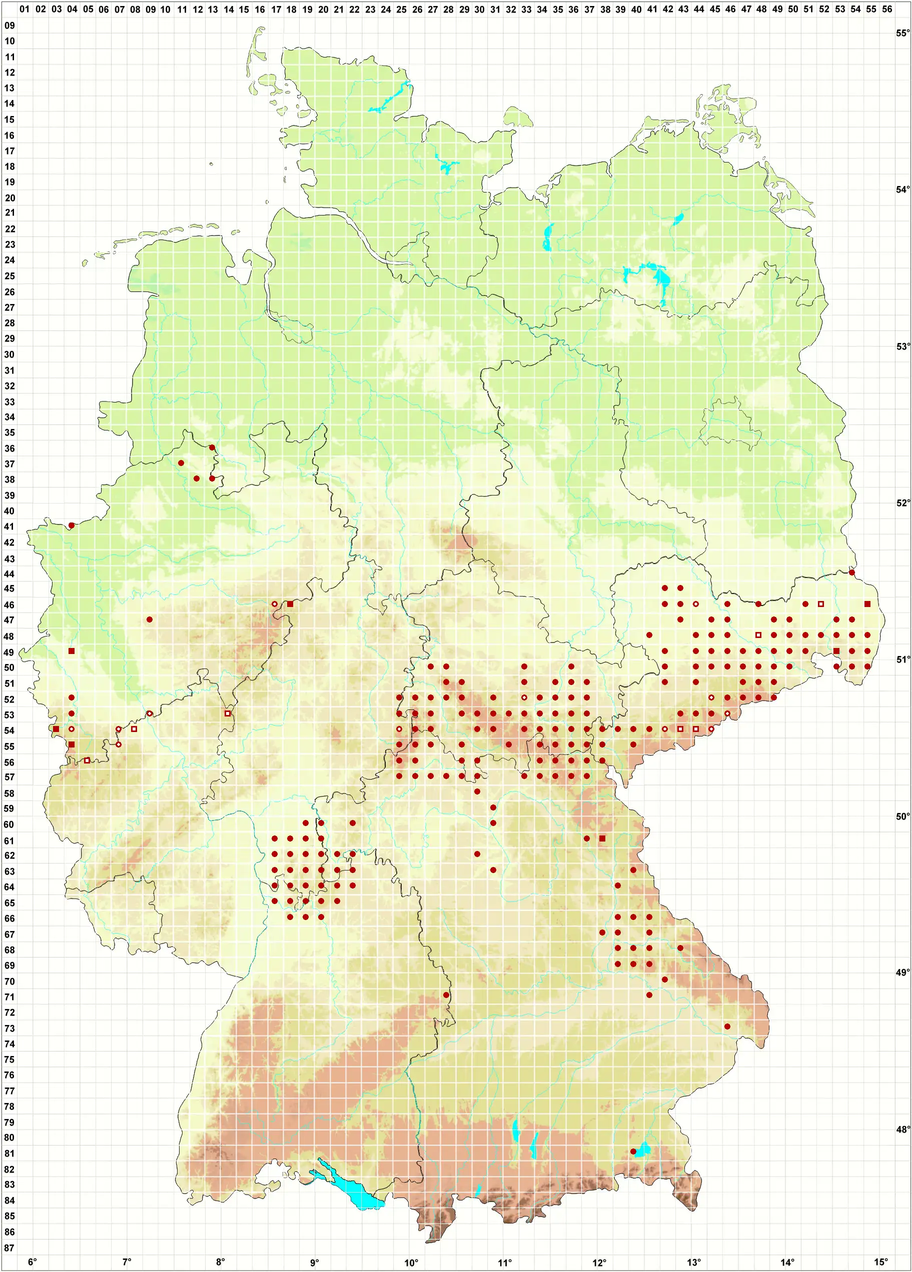 Verbreitungskarte