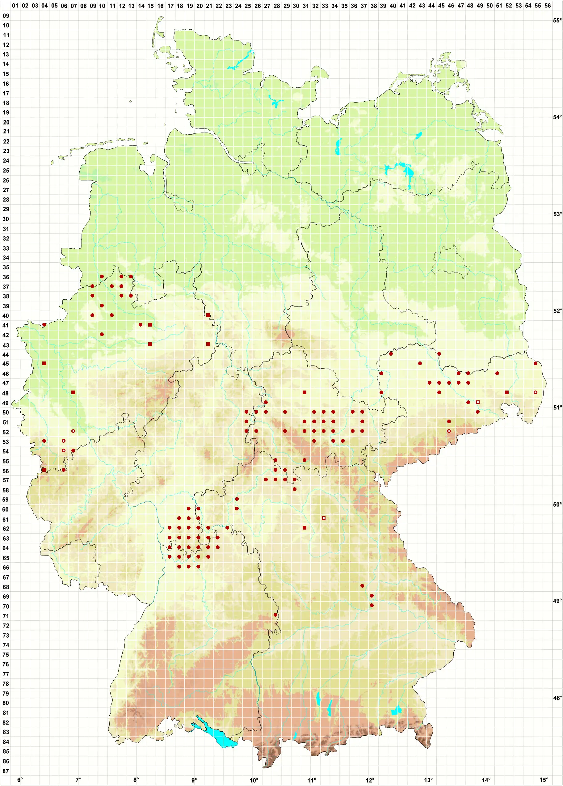 Verbreitungskarte