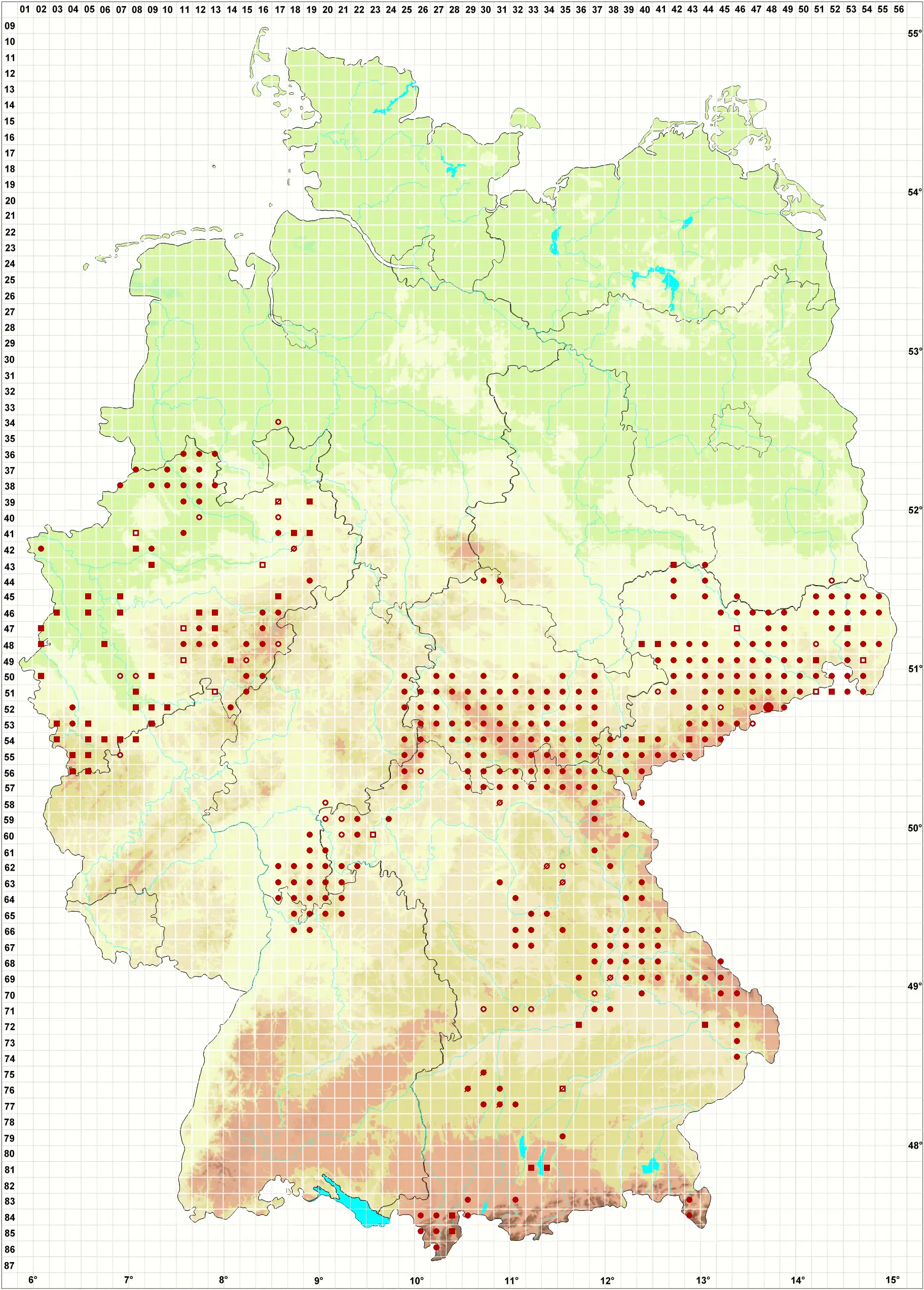 Verbreitungskarte