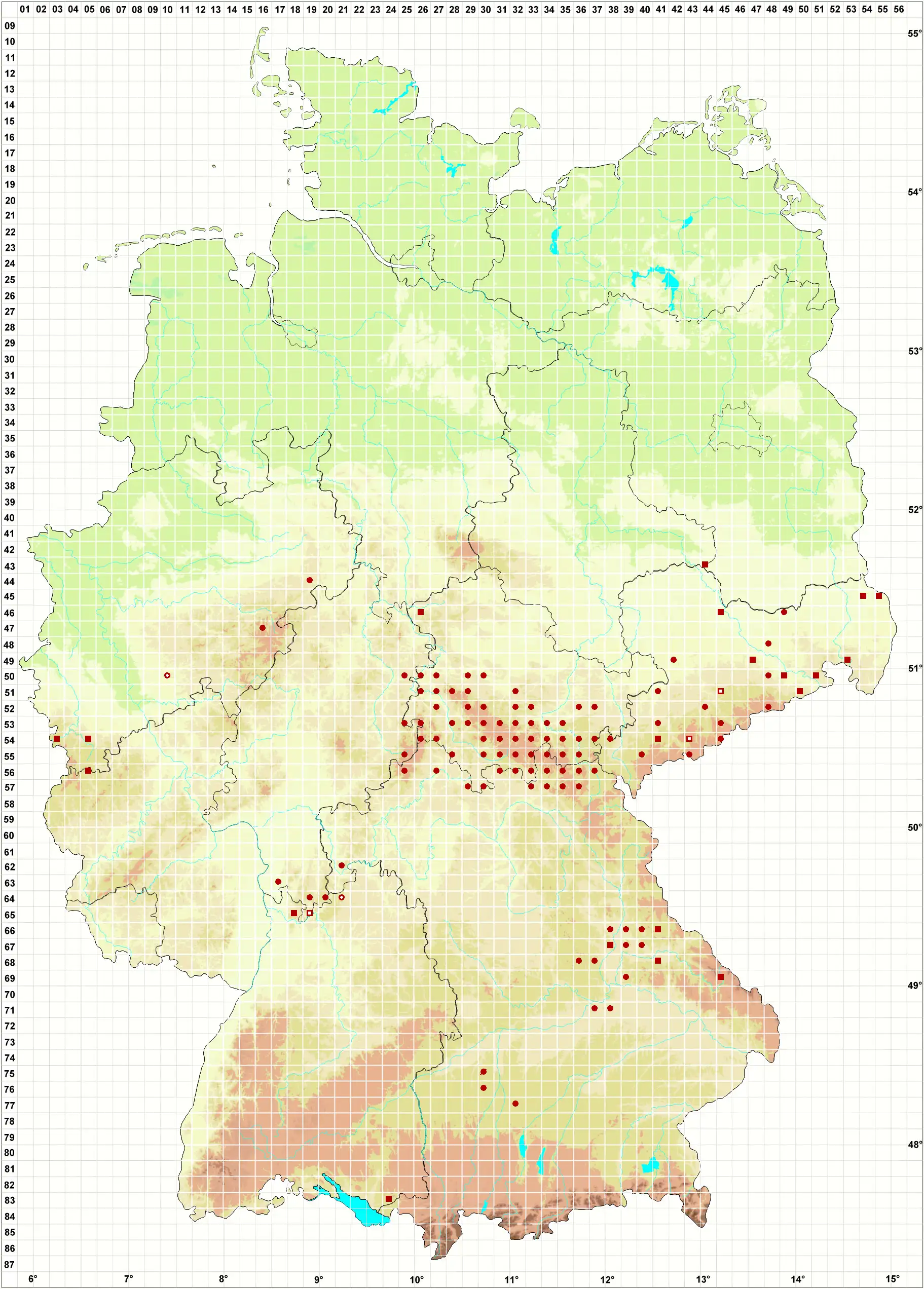 Verbreitungskarte