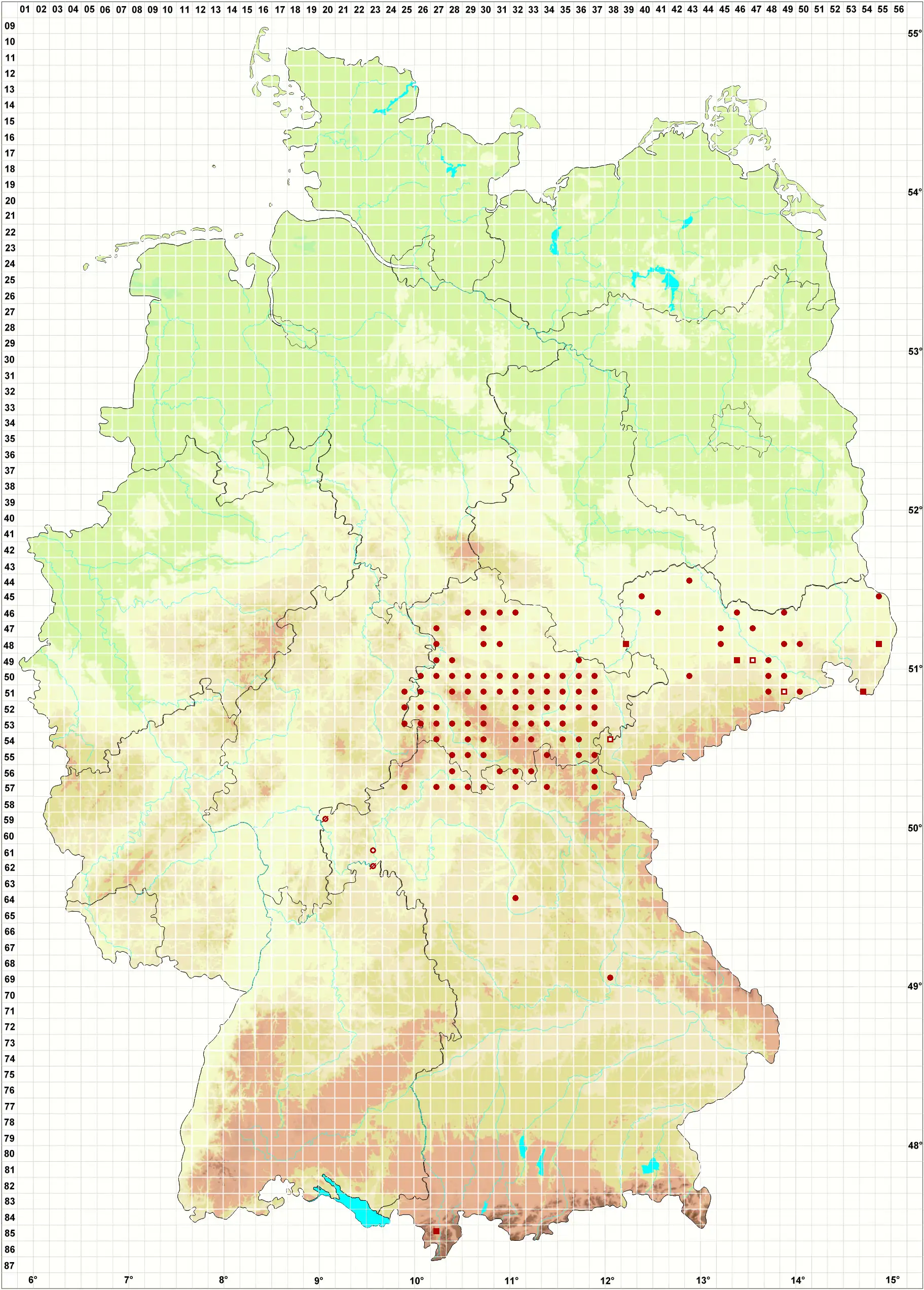 Verbreitungskarte