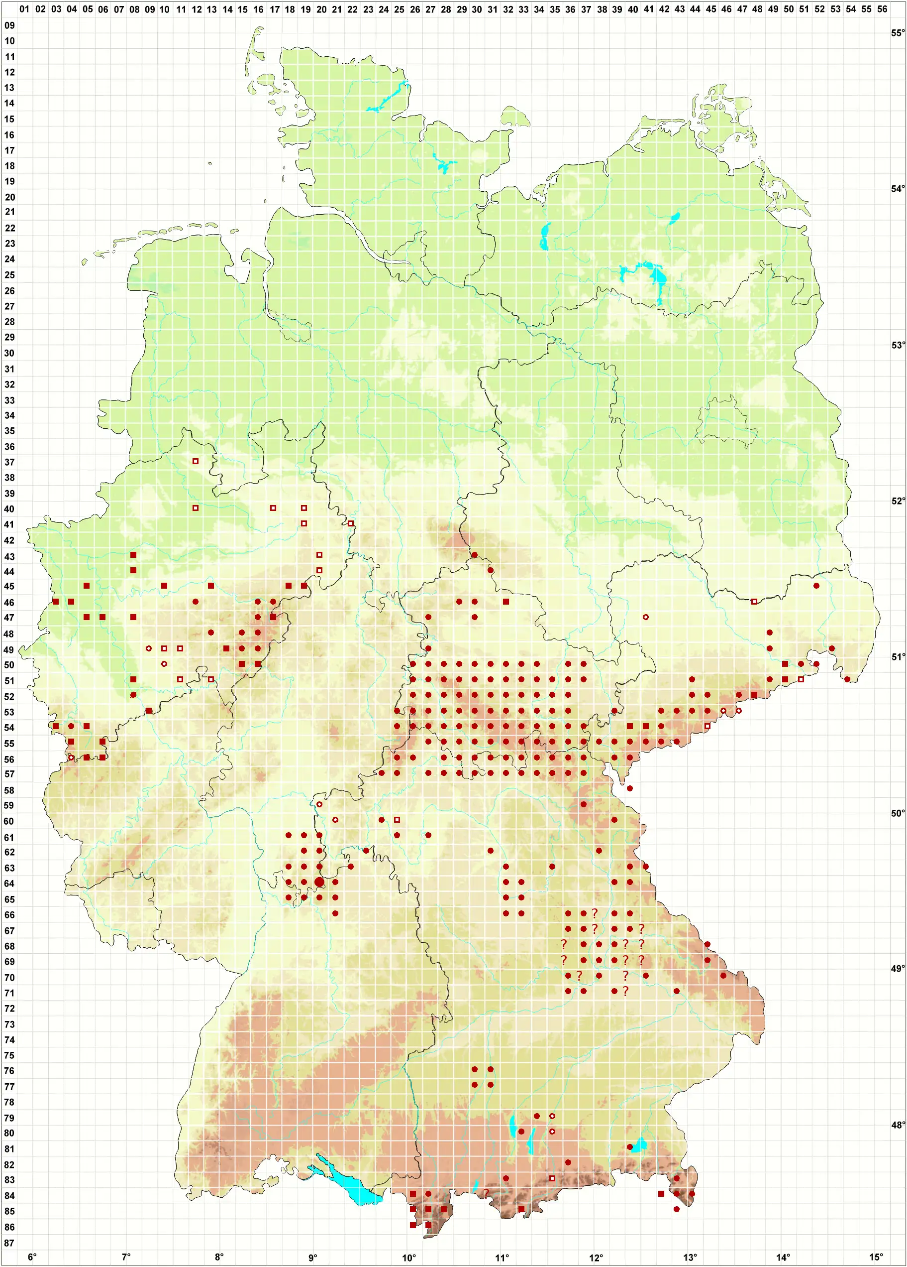Verbreitungskarte
