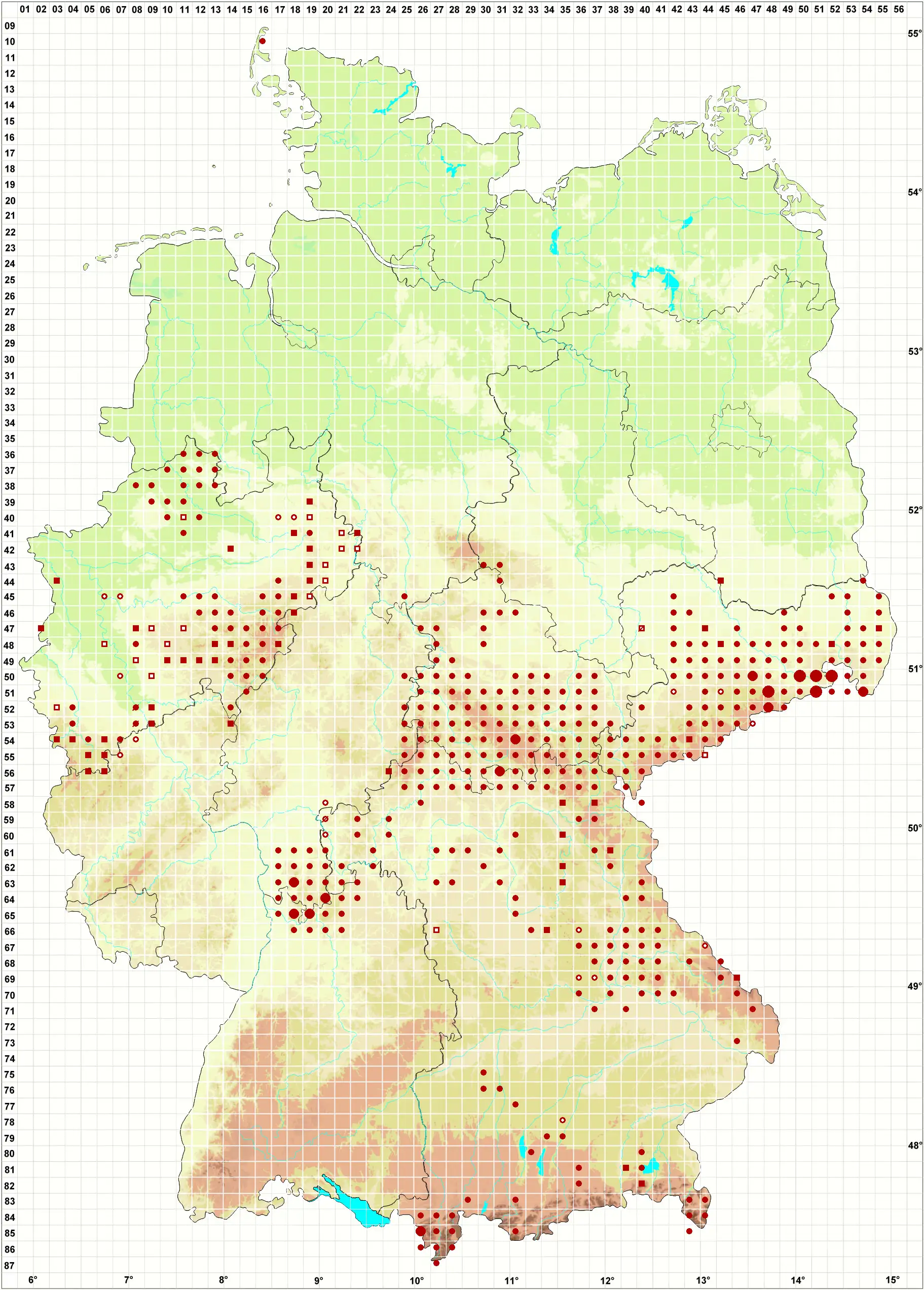 Verbreitungskarte